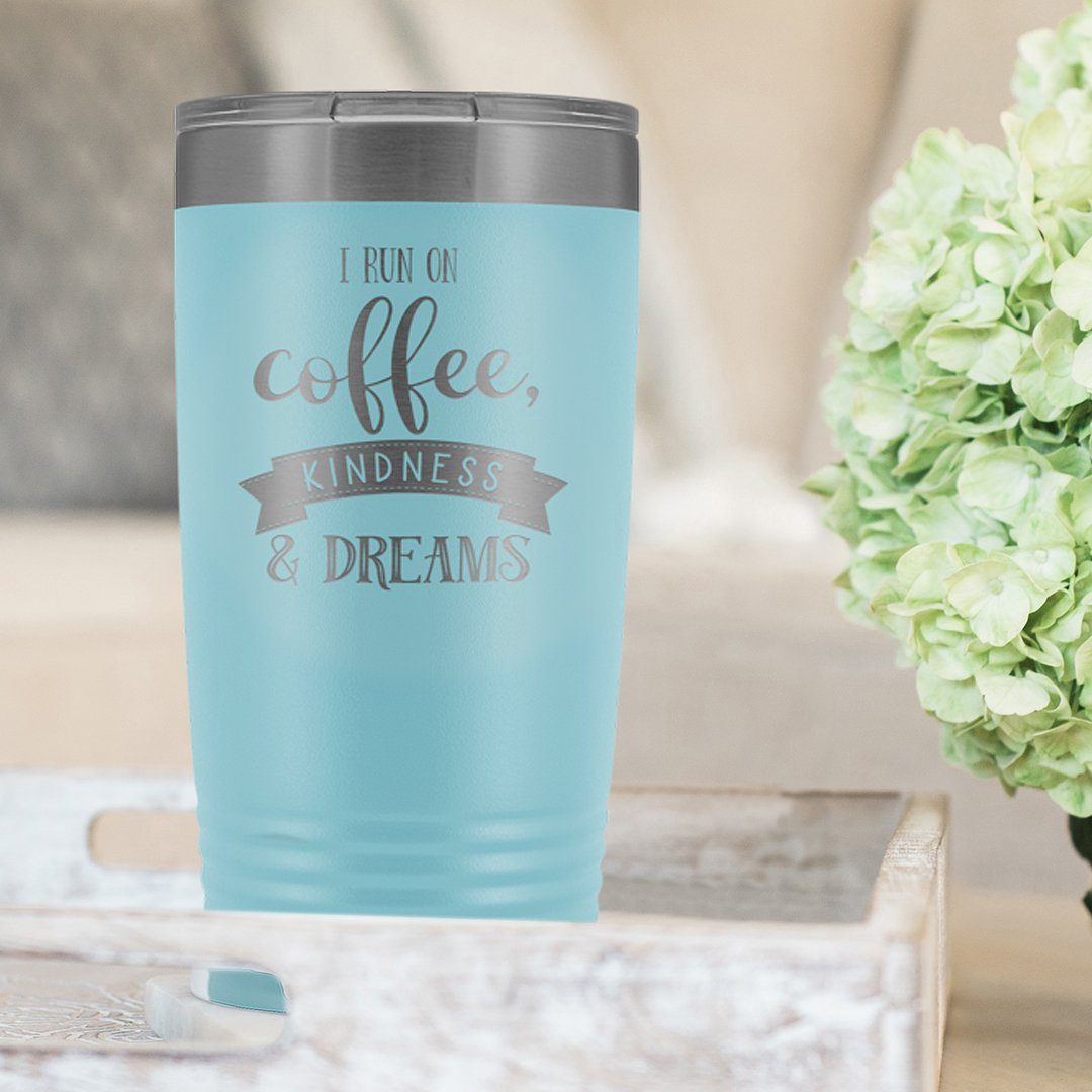 Laser Etched Monogrammed Yeti Style Coffee Tumbler Rivet Design from Salmon  Olive