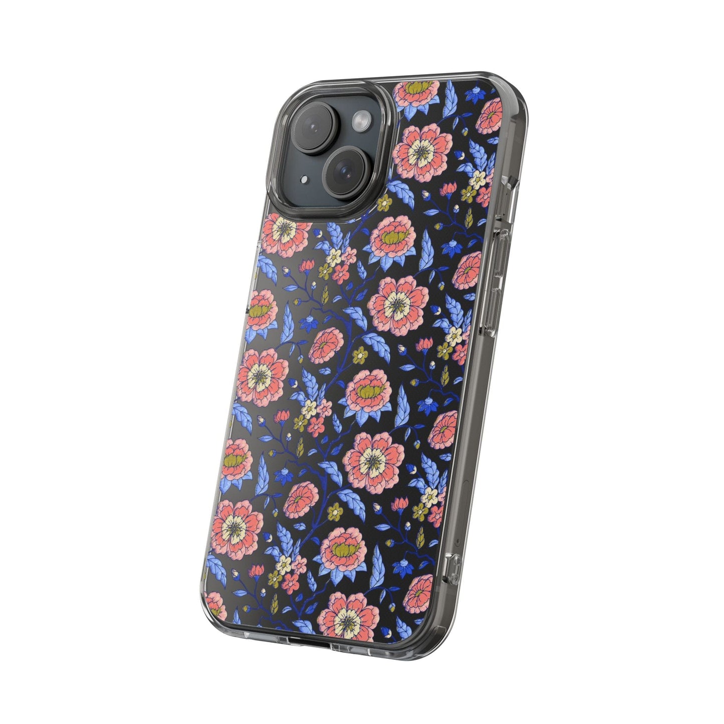 Clear Phone Case, iPhone 16 Pro Max Case, Chinoiserie Toile – Compatible with Most iPhone and Samsung Models Phone Case Printify