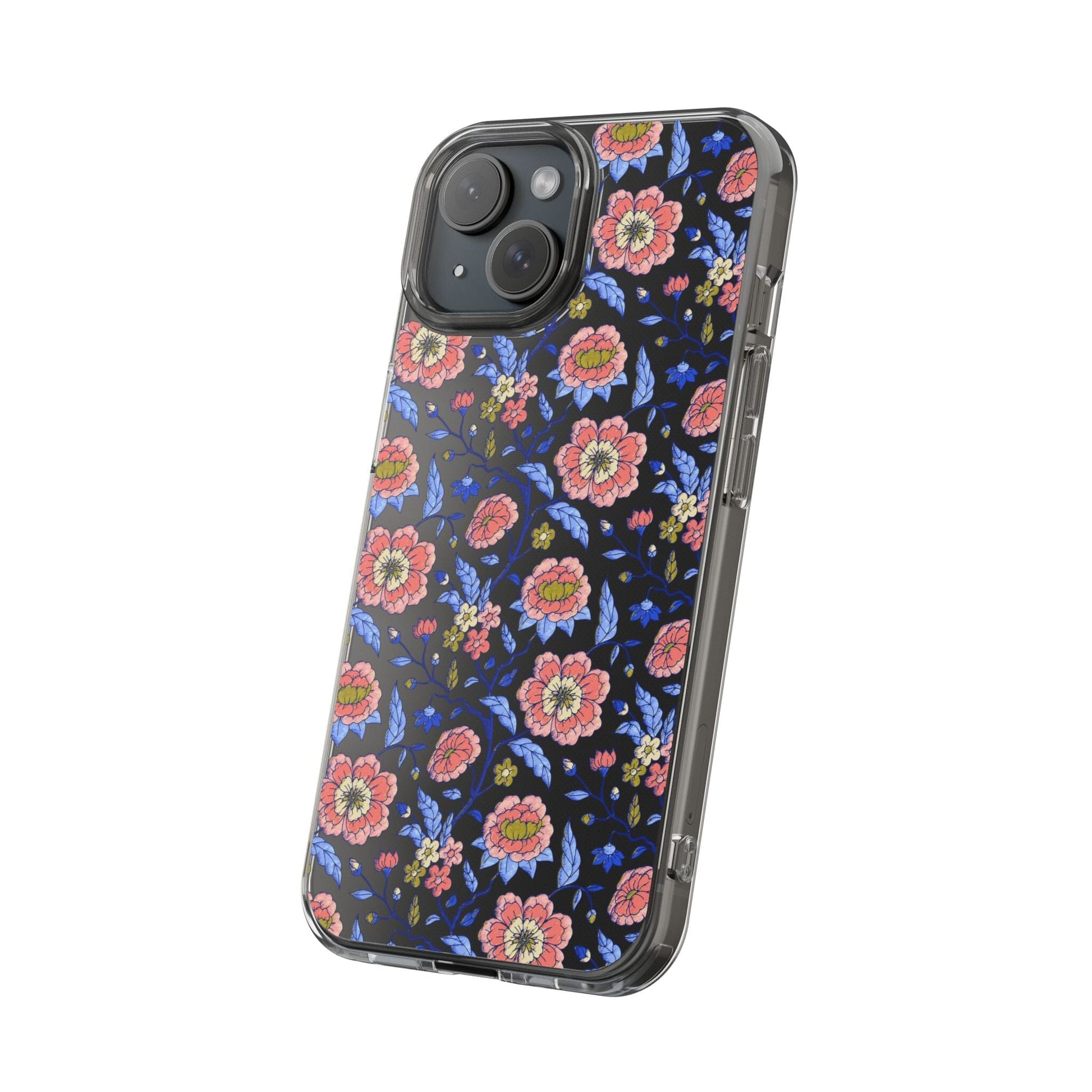 Clear Phone Case, iPhone 16 Pro Max Case, Chinoiserie Toile – Compatible with Most iPhone and Samsung Models Phone Case Printify