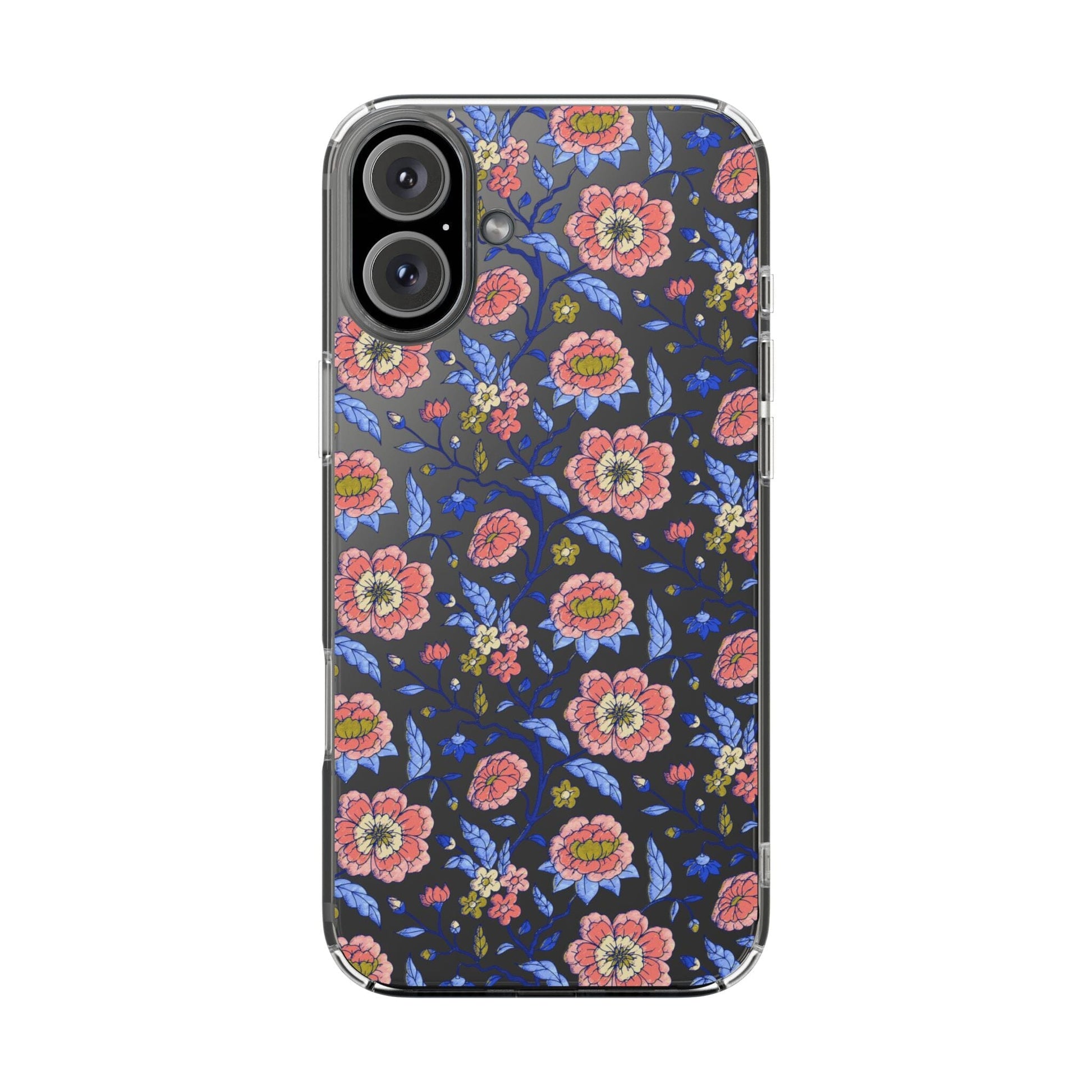 Clear Phone Case, iPhone 16 Pro Max Case, Chinoiserie Toile – Compatible with Most iPhone and Samsung Models Phone Case Printify iPhone 16 Plus Without gift packaging