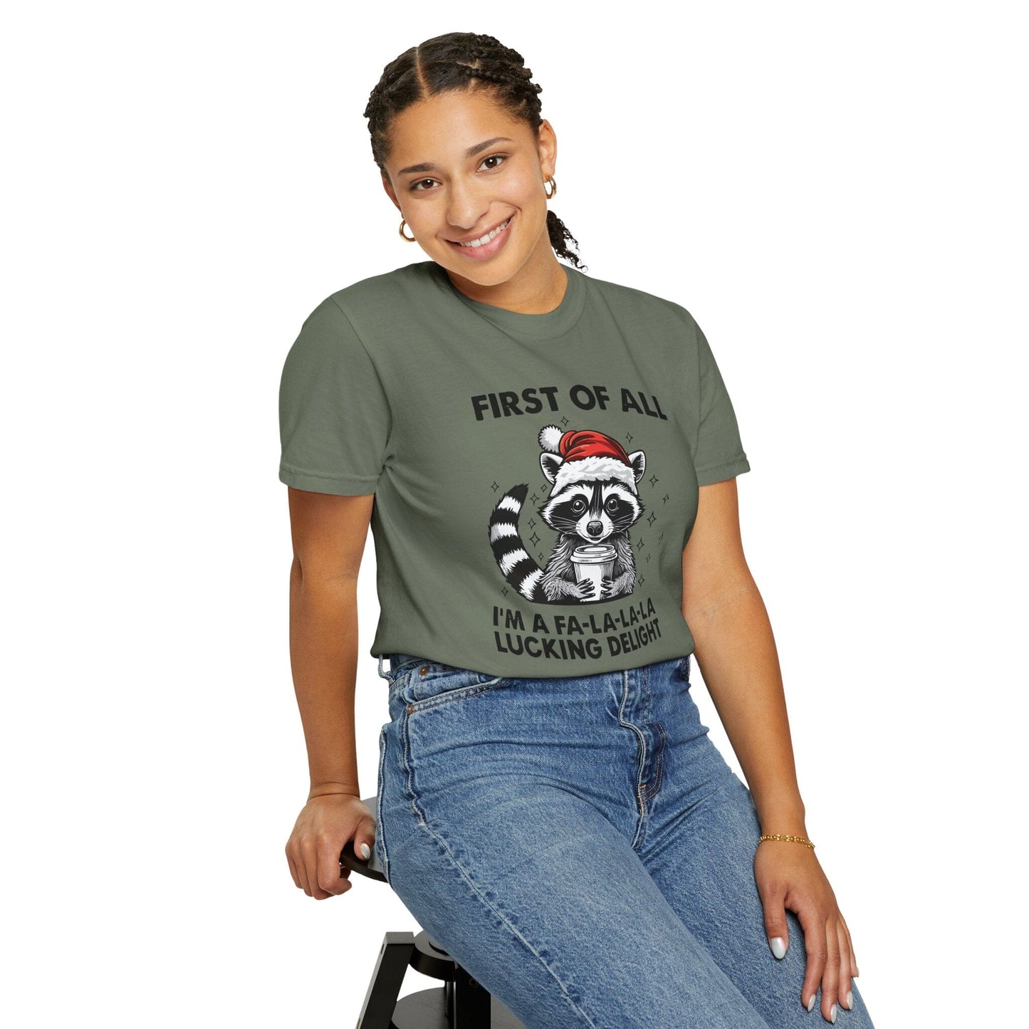 Raccoon Shirt, I'm A Delight Christmas Shirt, T-Shirt Printify