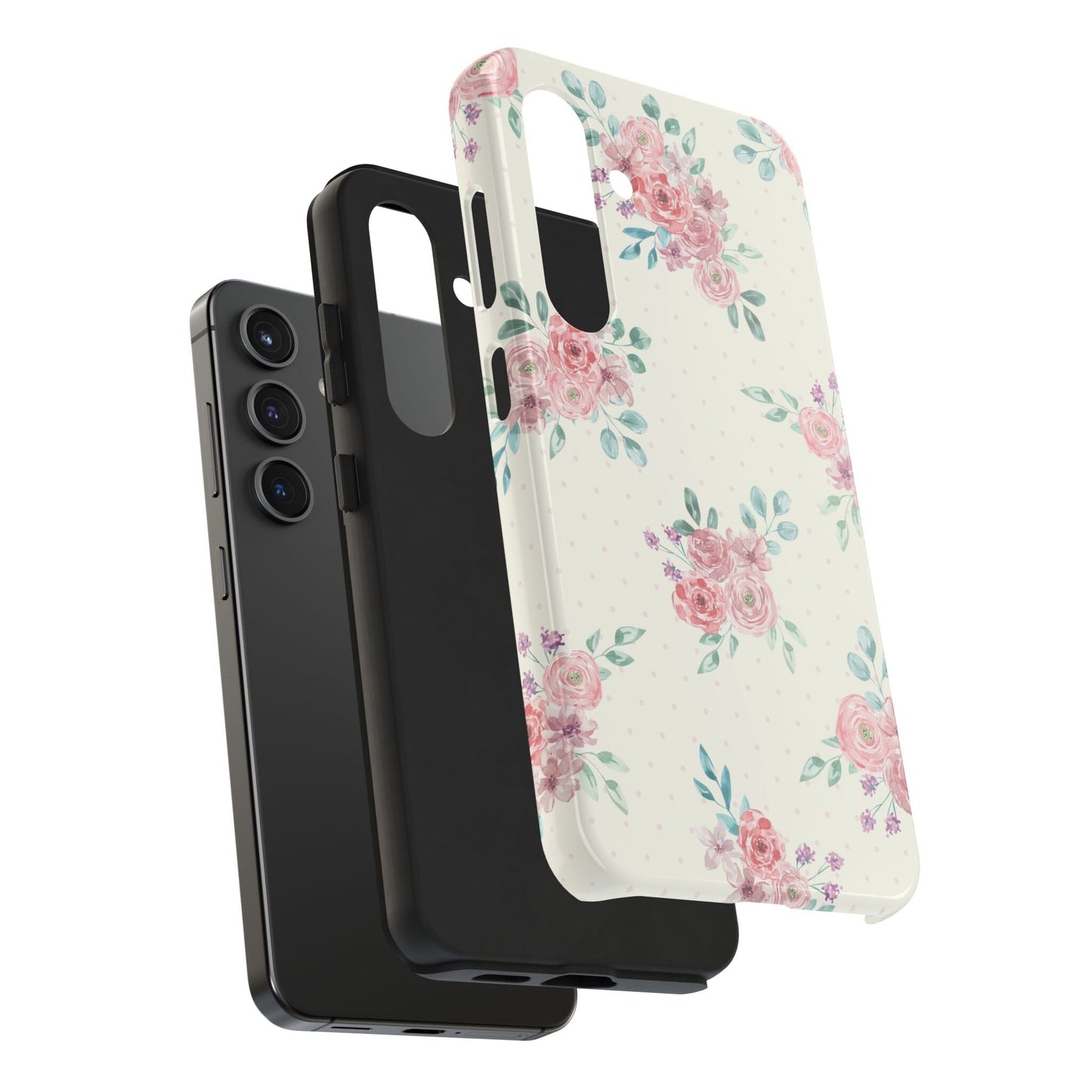 Vanilla Coquette Phone Case, Vintage Floral Phonecases, Summer Phone Cases, Cute Trendy Flower iPhone Case for 12 Mini 13 14 Pro 15 Pro Max Phone Case Printify