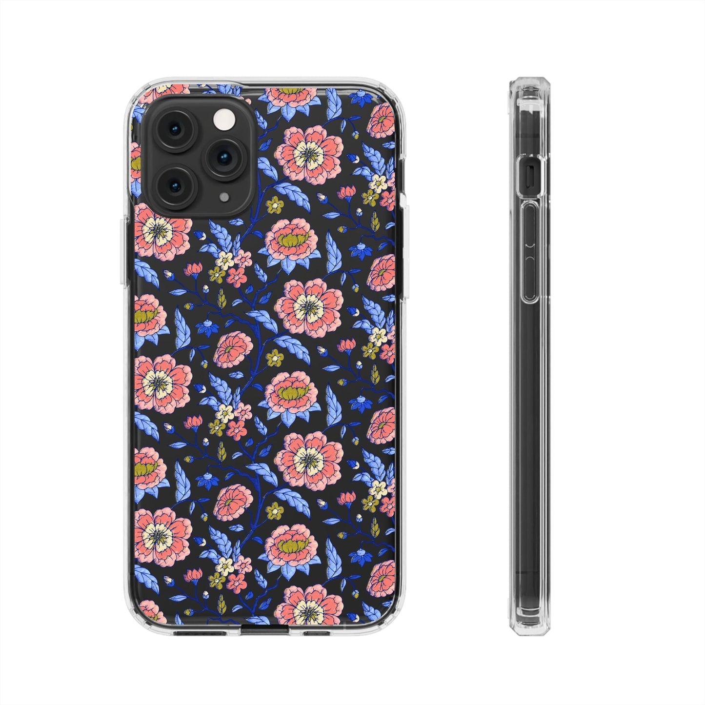 Clear Phone Case, iPhone 16 Pro Max Case, Chinoiserie Toile – Compatible with Most iPhone and Samsung Models Phone Case Printify iPhone 11 Pro Without gift packaging
