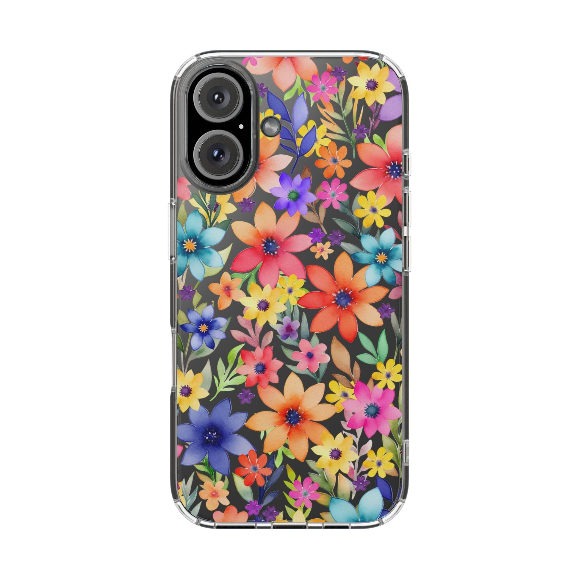 iPhone 16 Pro Case, Clear Phone Case, Flower Phone Case s24 Ultra Case, Cute Phonecase, Coquette Phone Case Phone Case Printify iPhone 16 Without gift packaging