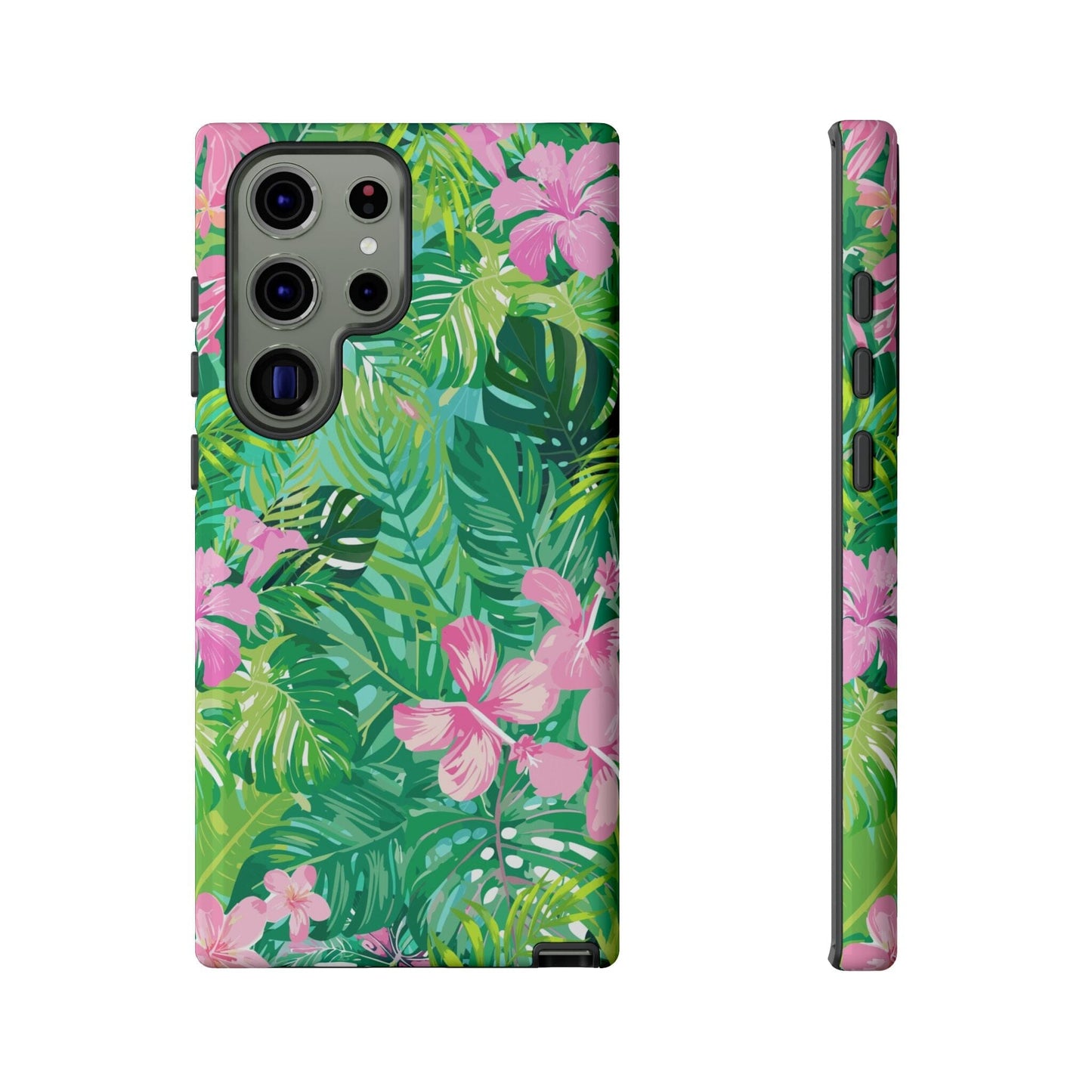Tropical Pink Phone Case • Designed to Fit Most iPhone, Samsung and Google Models Phone Case Printify Samsung Galaxy S23 Ultra Glossy