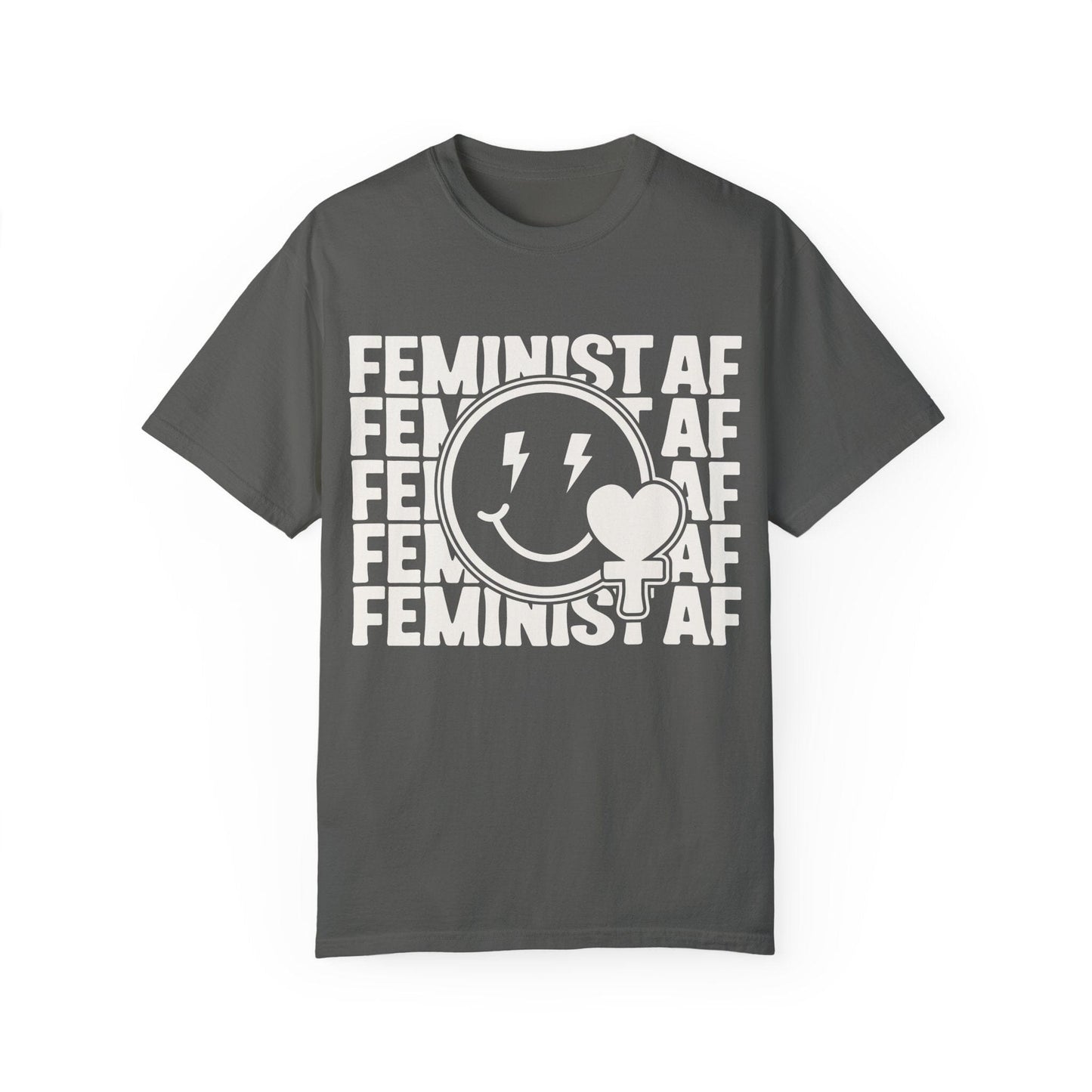 Feminist Shirt, Feminist AF Social Justice Shirts T-Shirt Printify Pepper S