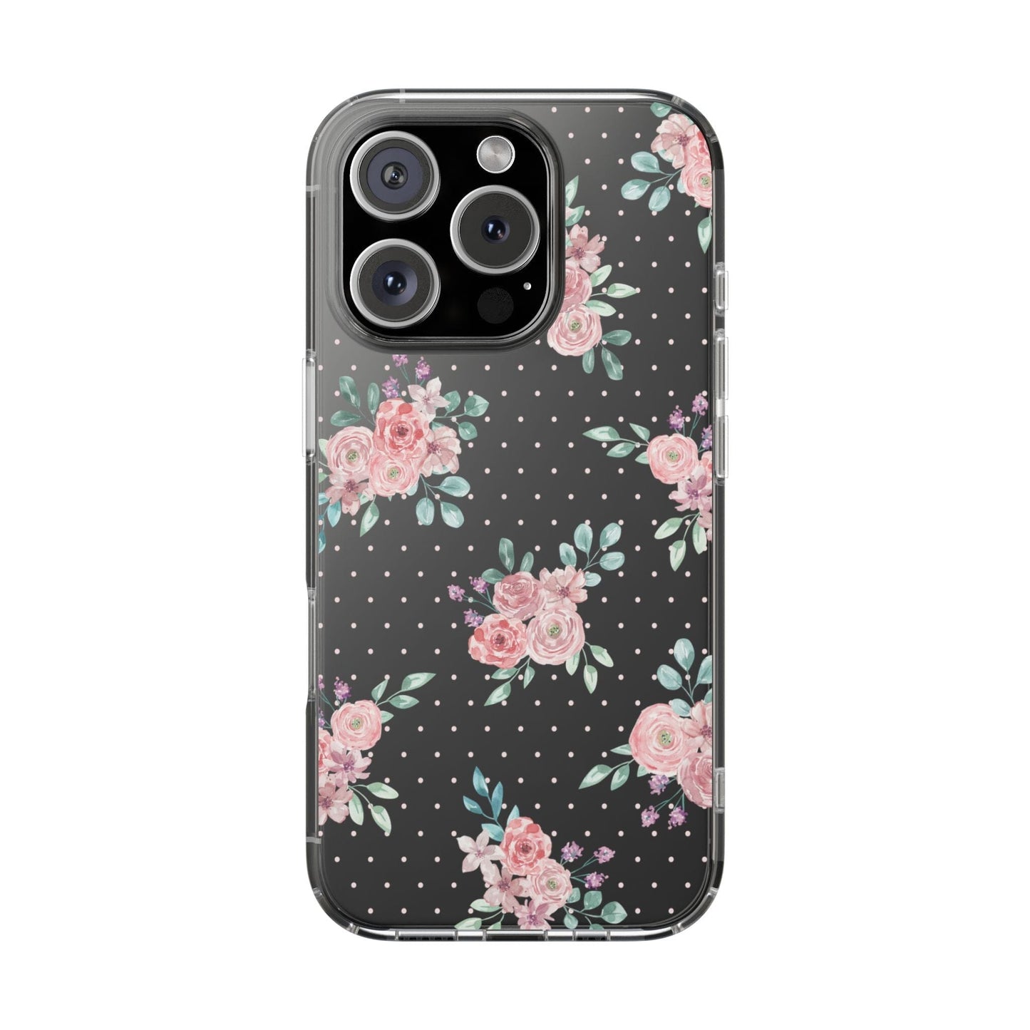 Grandma Core Aesthetic Clear Floral Phone Case • Designed to fit most iPhone and Samsung Phones Phone Case Printify iPhone 16 Pro Without gift packaging