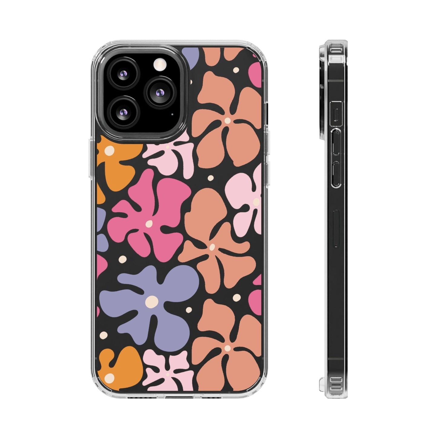 Coconut Girl Clear Phone Cases • Hibiscus Flower Phone Cases fit most iPhone and Samsung Phones Phone Case Printify iPhone 13 Pro Max Without gift packaging
