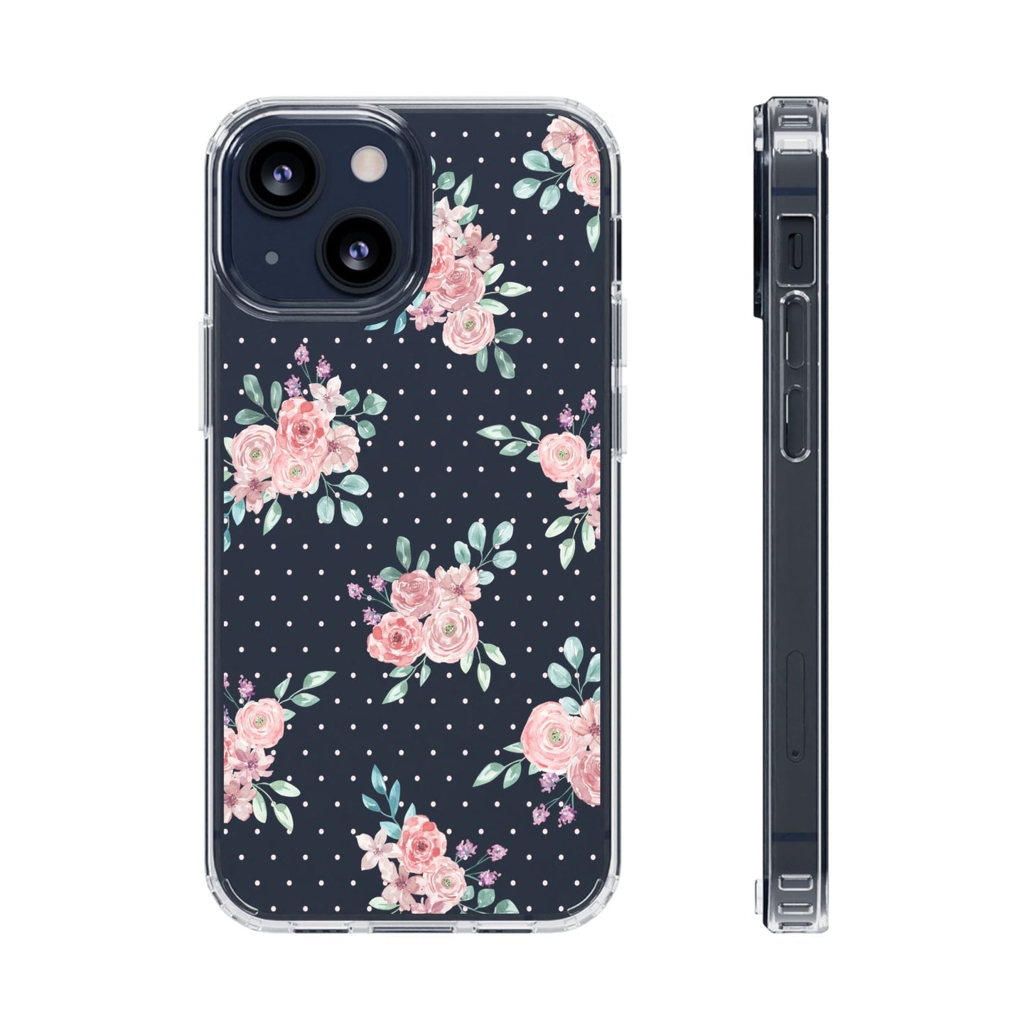 Grandma Core Aesthetic Clear Floral Phone Case • Designed to fit most iPhone and Samsung Phones Phone Case Printify iPhone 13 Mini Without gift packaging