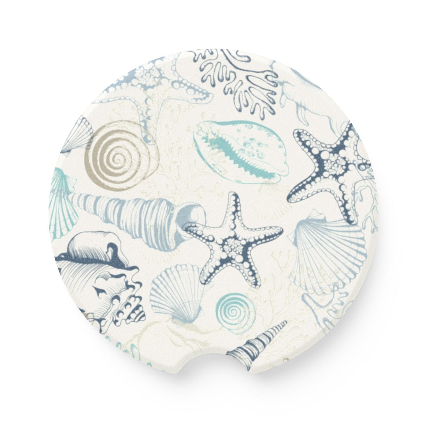 Blue Seashells AirPods Case, Ocean-Inspired Case for Earbuds • Cute Phone Accessories Accessories Printify