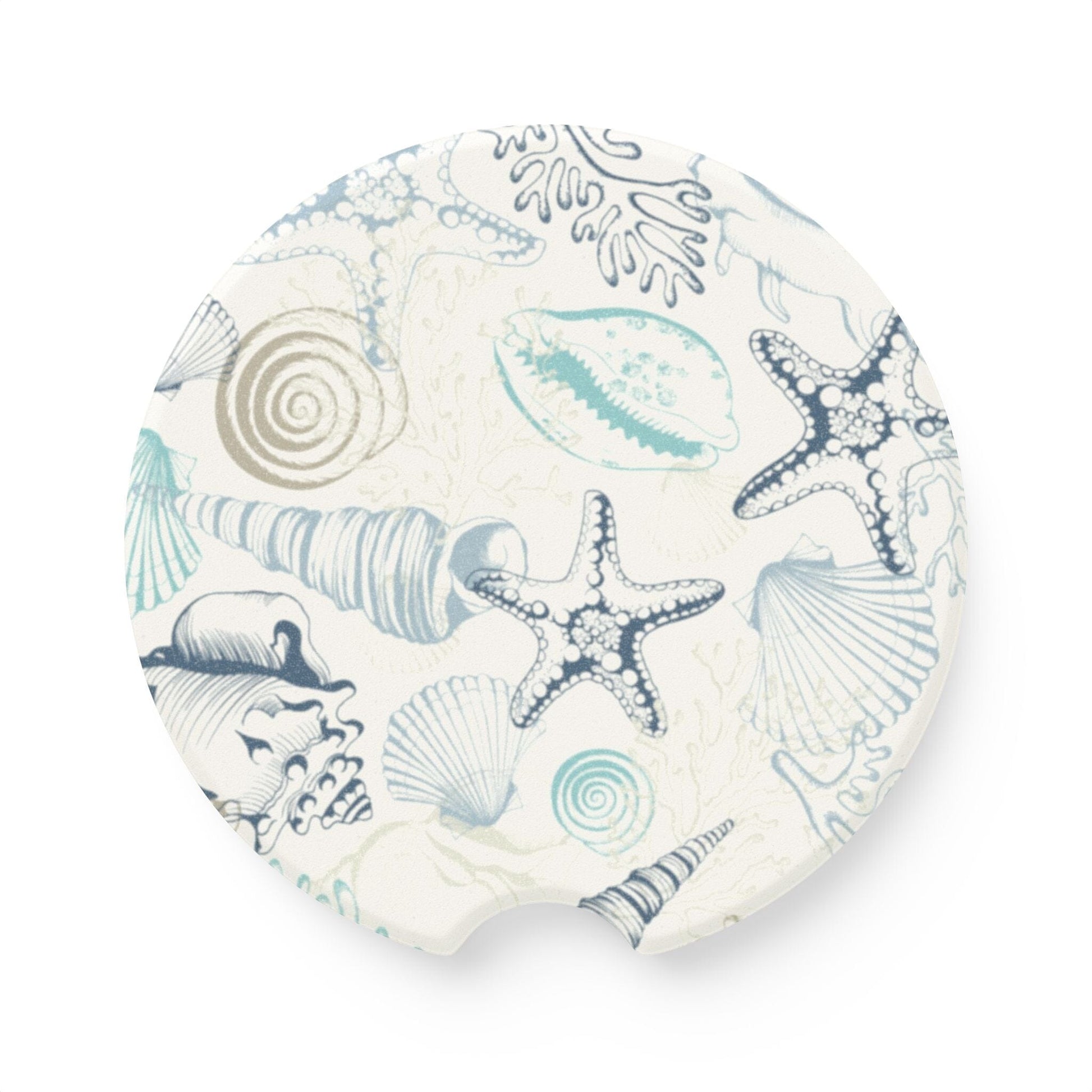 Blue Seashells AirPods Case, Ocean-Inspired Case for Earbuds • Cute Phone Accessories Accessories Printify