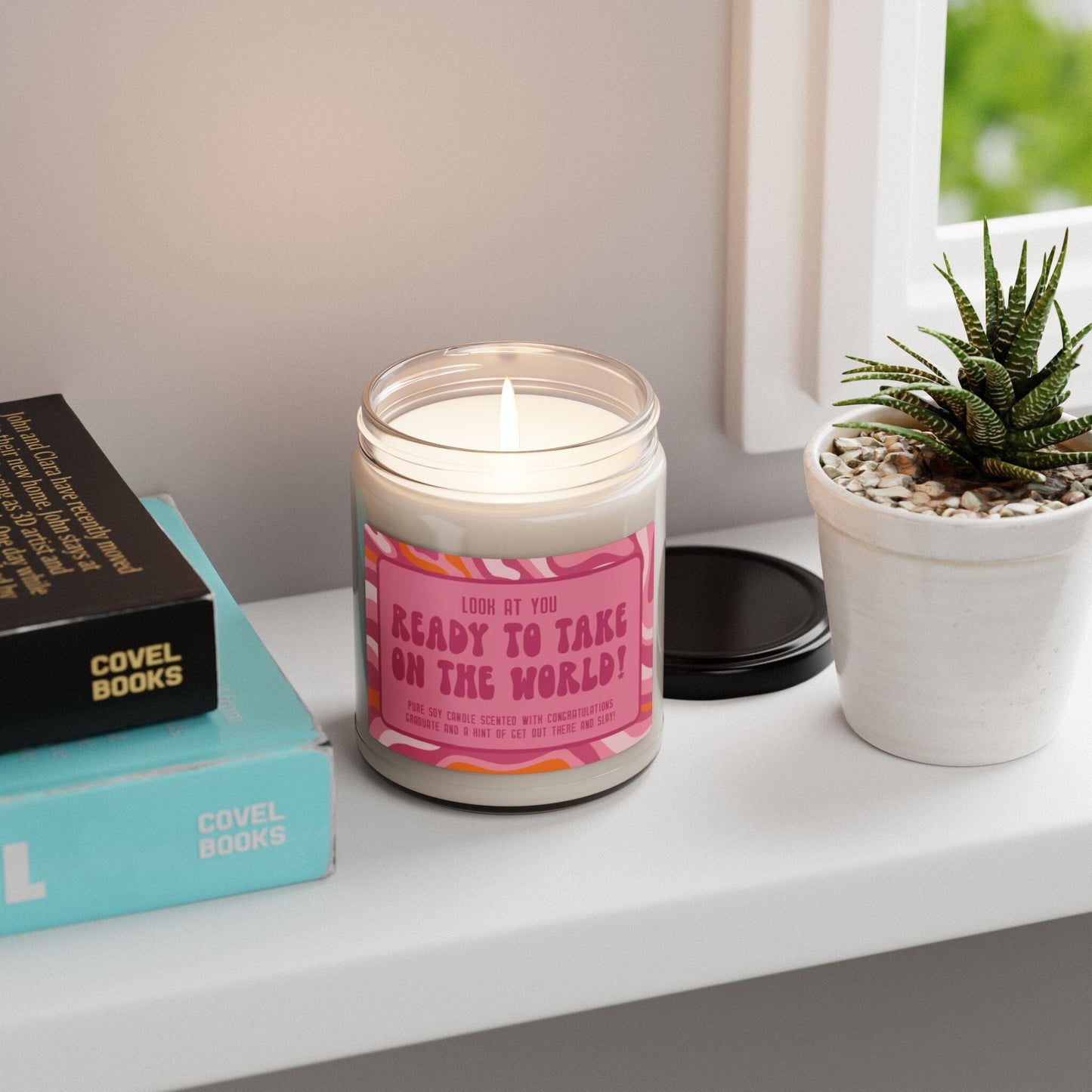 You Did It Roommate Congratulations Candle ~ New Job Gift, Graduation Gift for Daughter Home Decor Printify