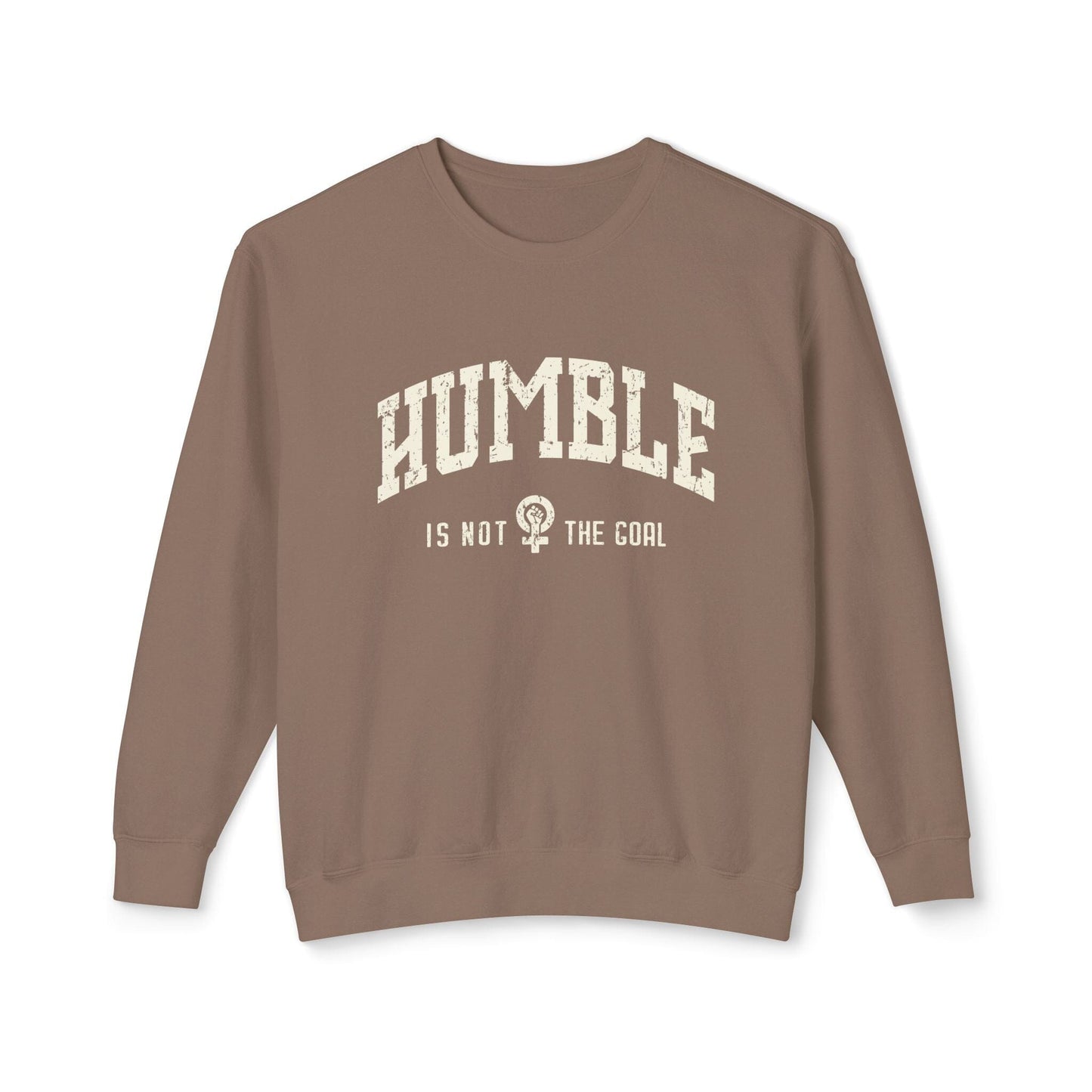 Feminist Sweatshirt, Not Aspiring To Be Humble Female Rage Shirt, Kamala Sweatshirt, Gender Equality Pullover, Womens Empowerment Sweatshirt Printify Espresso S