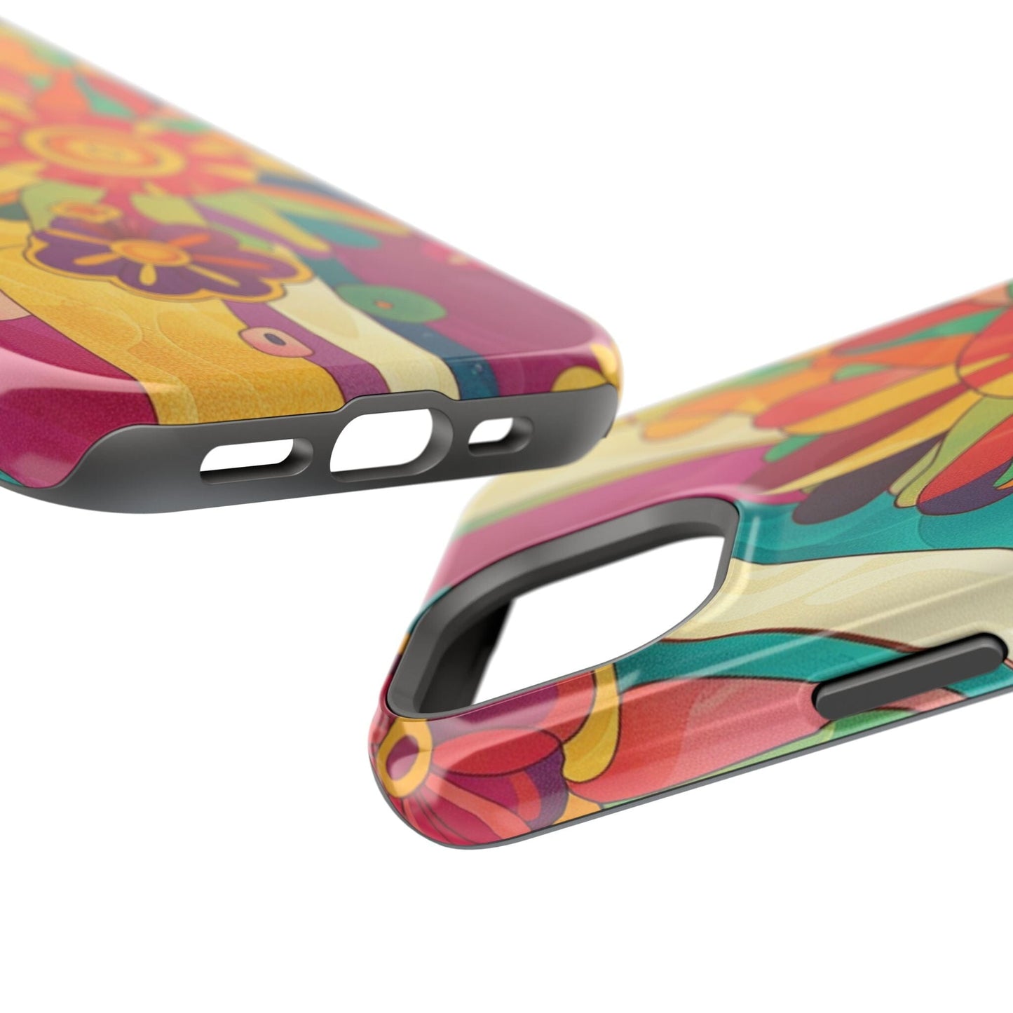 Retro Hippie Impact-Resistant Cases • 70s Daisy Flower Phone Cases Designed to fit Most iPhone and Samsung Phones Phone Case Printify