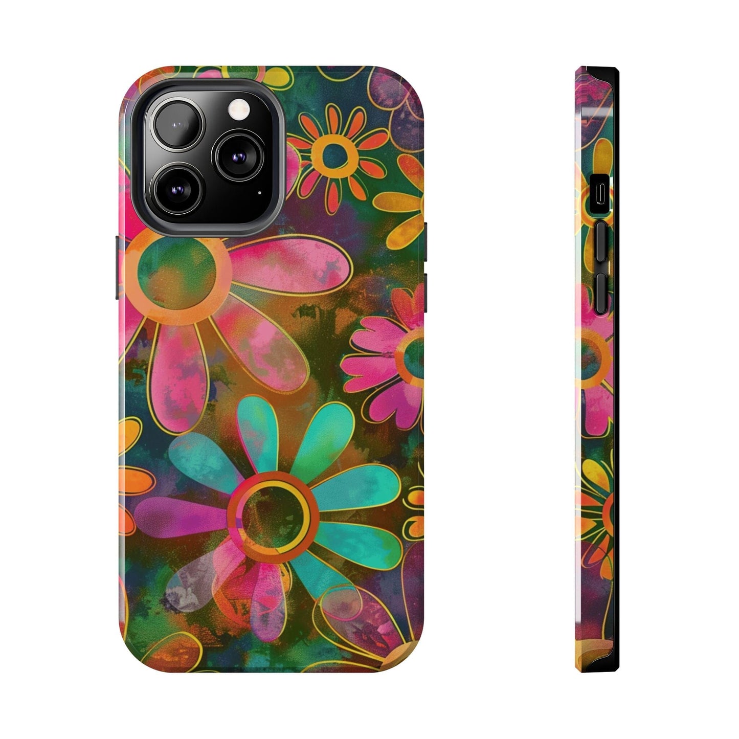 70s Retro Daisy Phone Case • Impact Resistant Cases Designed to fit Most iPhone and Samsung Phones Phone Case Printify iPhone 13 Pro Max