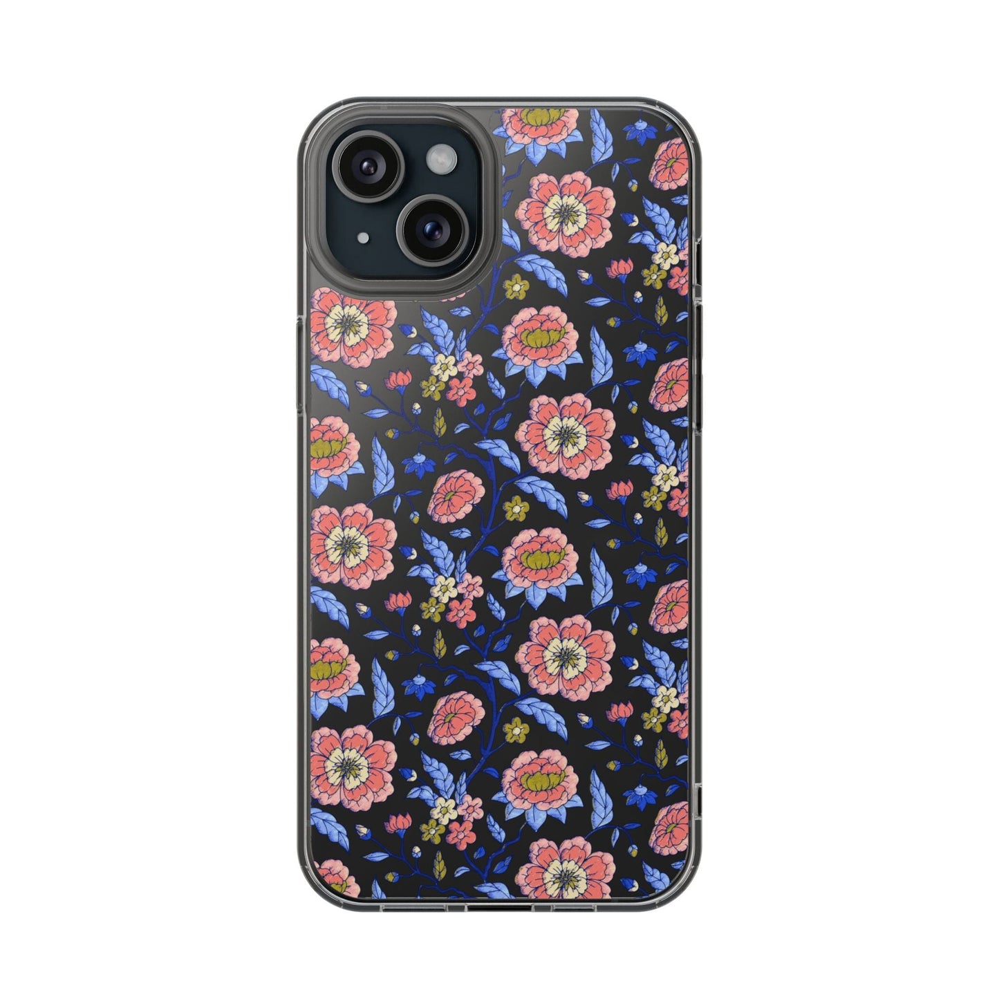Clear Phone Case, iPhone 16 Pro Max Case, Chinoiserie Toile – Compatible with Most iPhone and Samsung Models Phone Case Printify iPhone 15 Plus Without gift packaging
