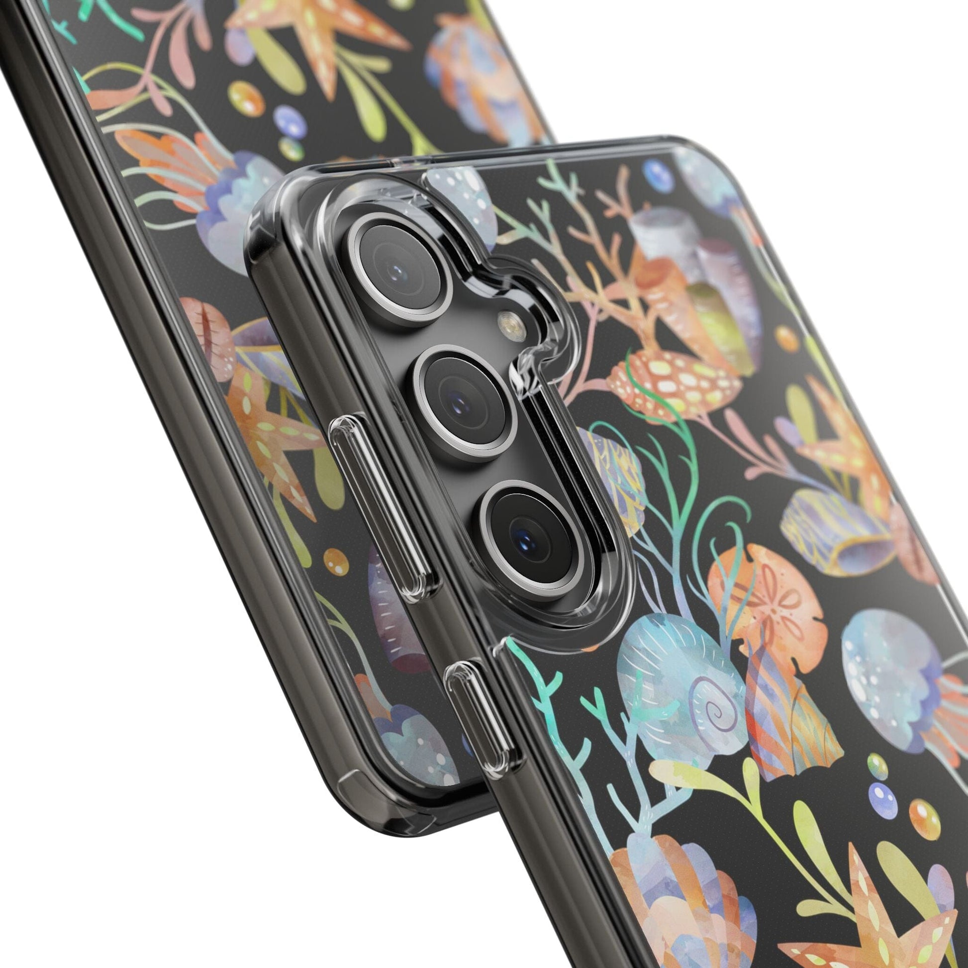 Seashell Phone Case, Beach Phone Case, Clear Phone Cases, Ocean Inspired Style, Beachy Summer Vibes iPhone 11-14 And Samsung Galaxy Cases Phone Case Printify