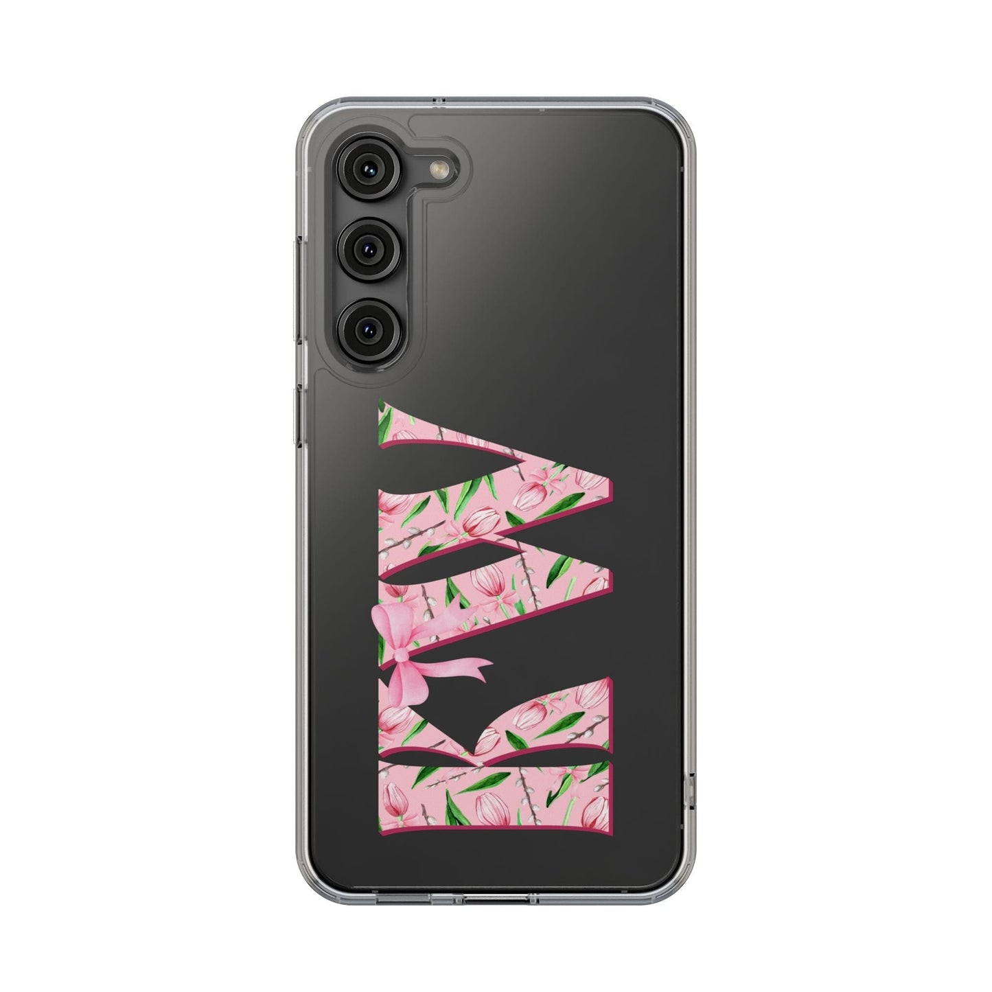 Initials iPhone 16 Pro Case, Clear Phone Cases • Designed to fit Most iPhone and Samsung Phones Phone Case Printify Samsung Galaxy S23 Plus Without gift packaging