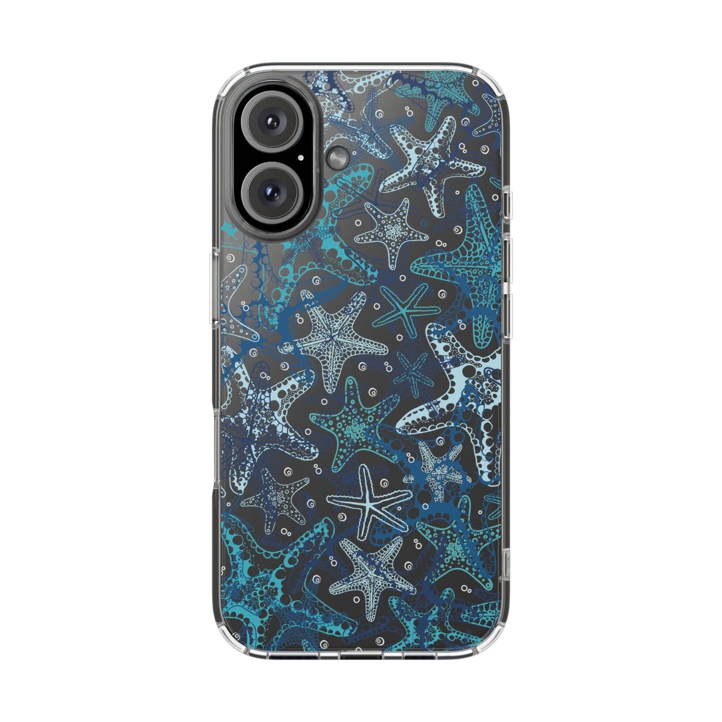 Starfish Clear Phone Cases, Summer Ocean Inspired Phone Cases Compatible with most iPhone and Samsung Models Phone Case Printify iPhone 16