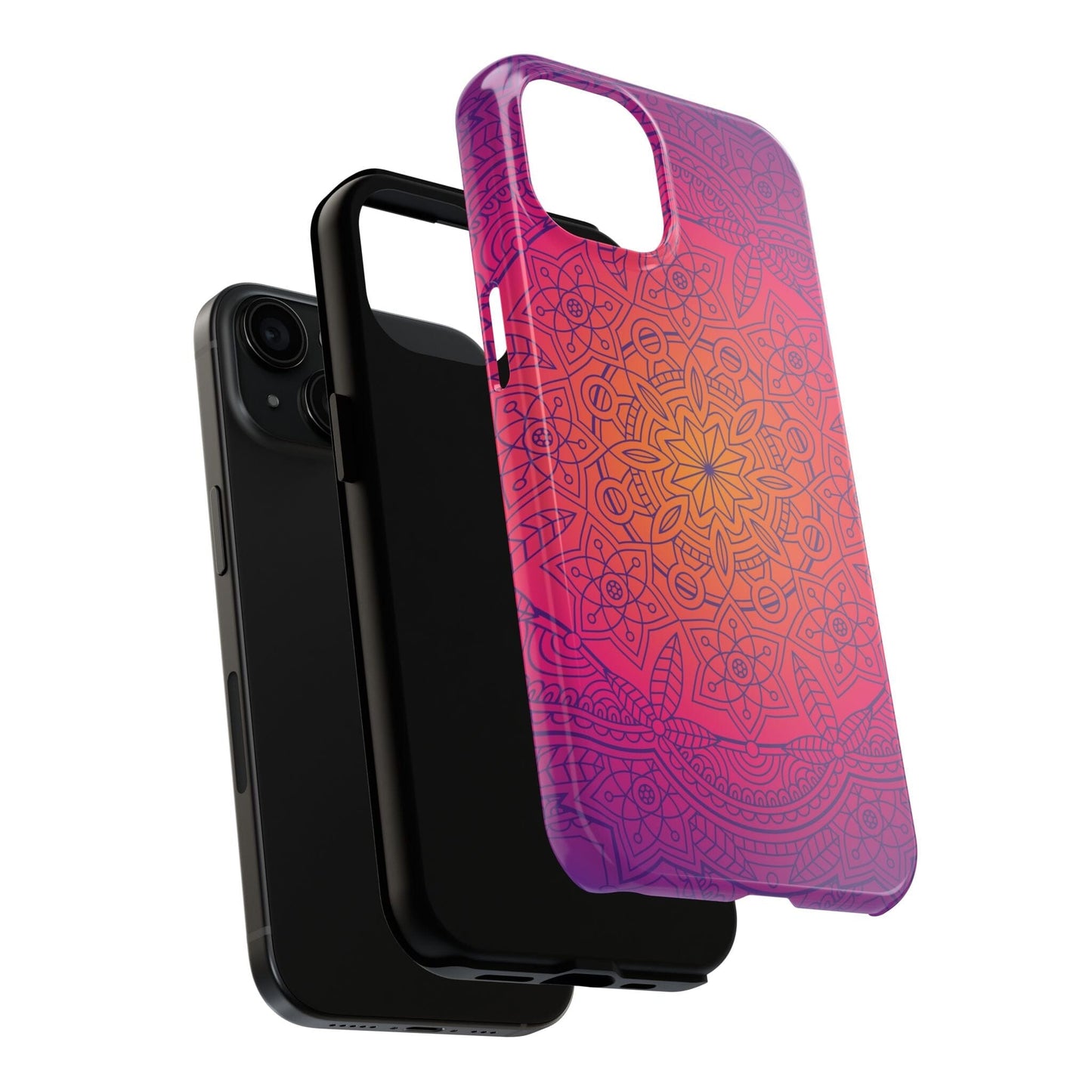 Pink Mandala iPhone Case • Designed to Fit Most iPhone and Samsung Models Phone Case Printify