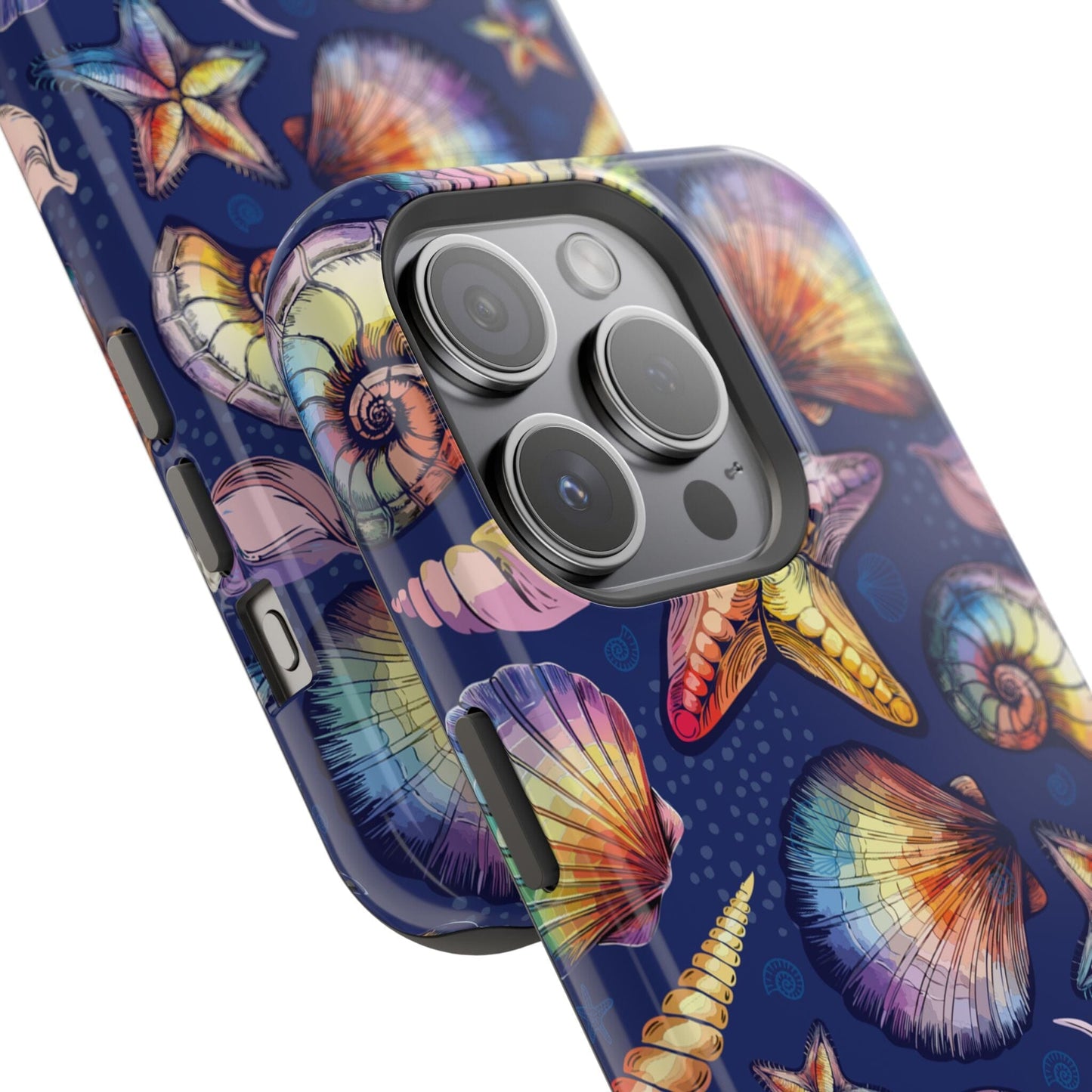 Rainbow Seashell Phone Case • Designed to fit most iPhone and Samsung Phones Phone Case Printify