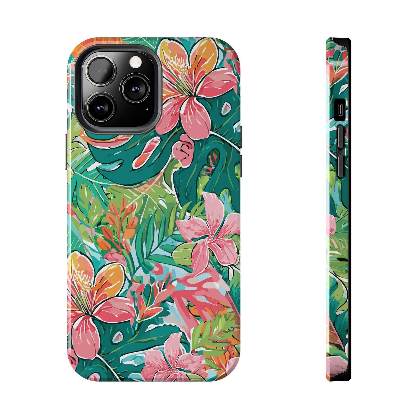 Tropical Brights Floral iPhone 16 Phone Cases • Designed to fit most iPhone and Samsung Models Phone Case Printify iPhone 13 Pro Max