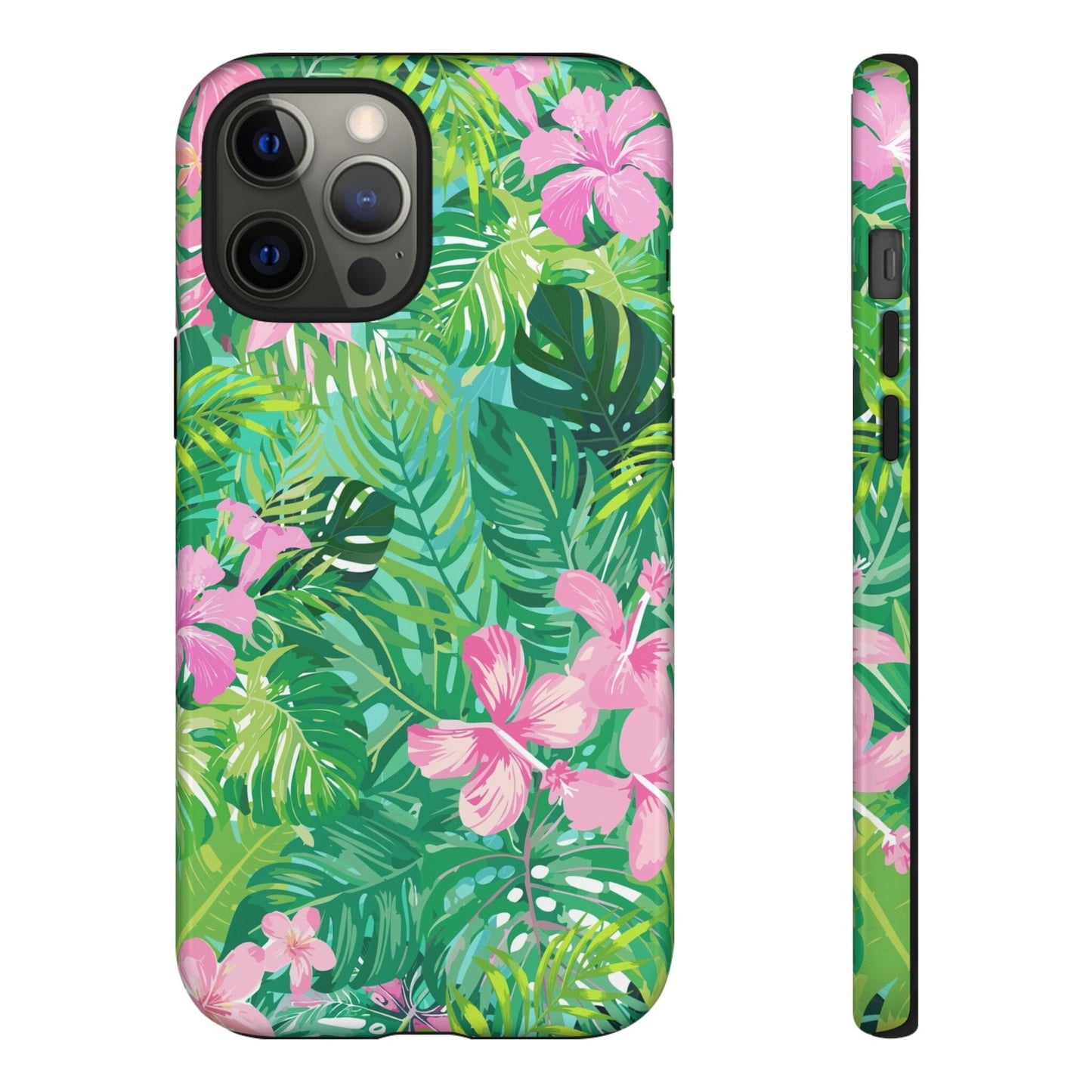 Tropical Pink Phone Case • Designed to Fit Most iPhone, Samsung and Google Models Phone Case Printify iPhone 12 Pro Max Glossy