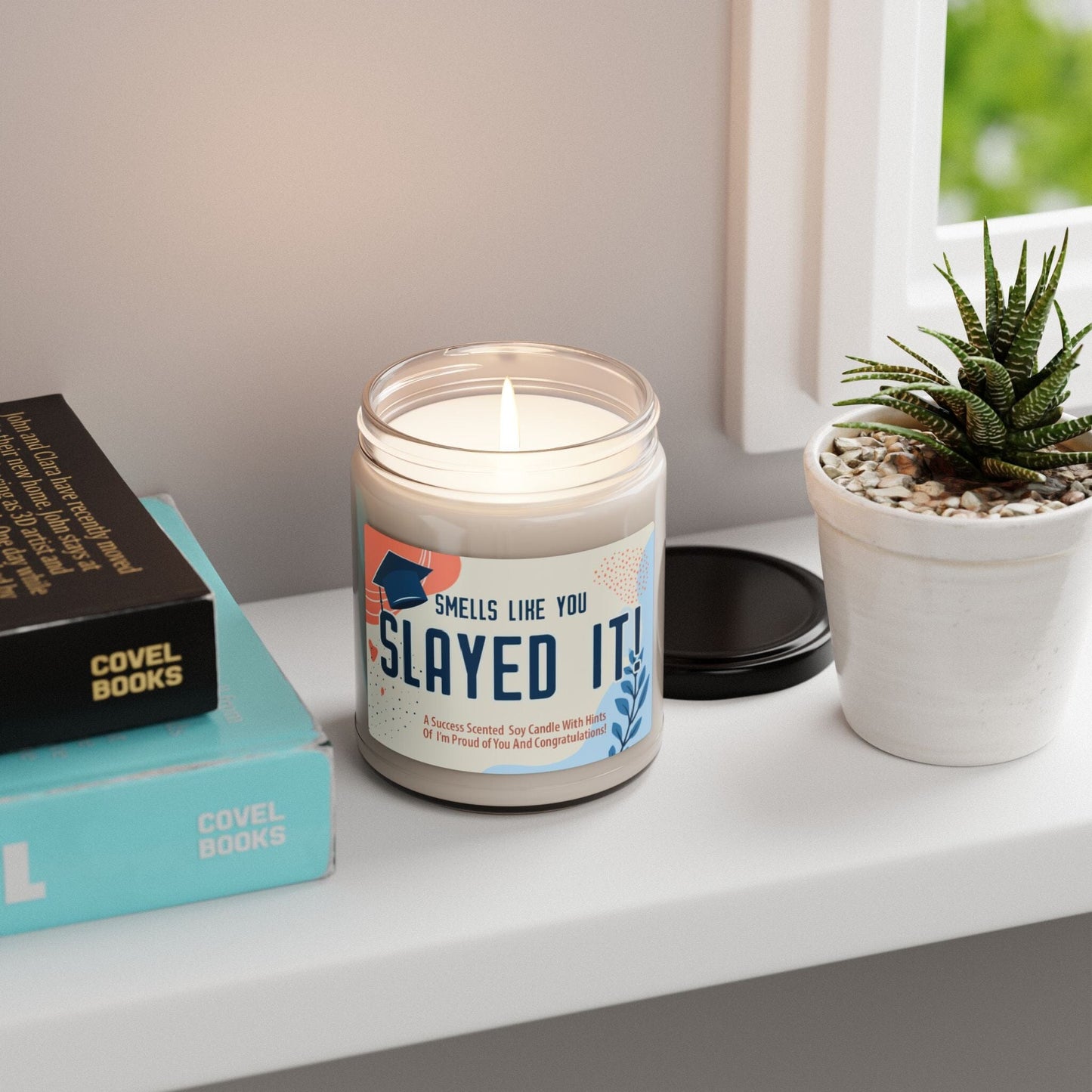 Smells Like You Did It Graduation Candle ~ Graduation Gift For Best Friend, Roommate Gift, Bestie Congratulations Home Decor Printify