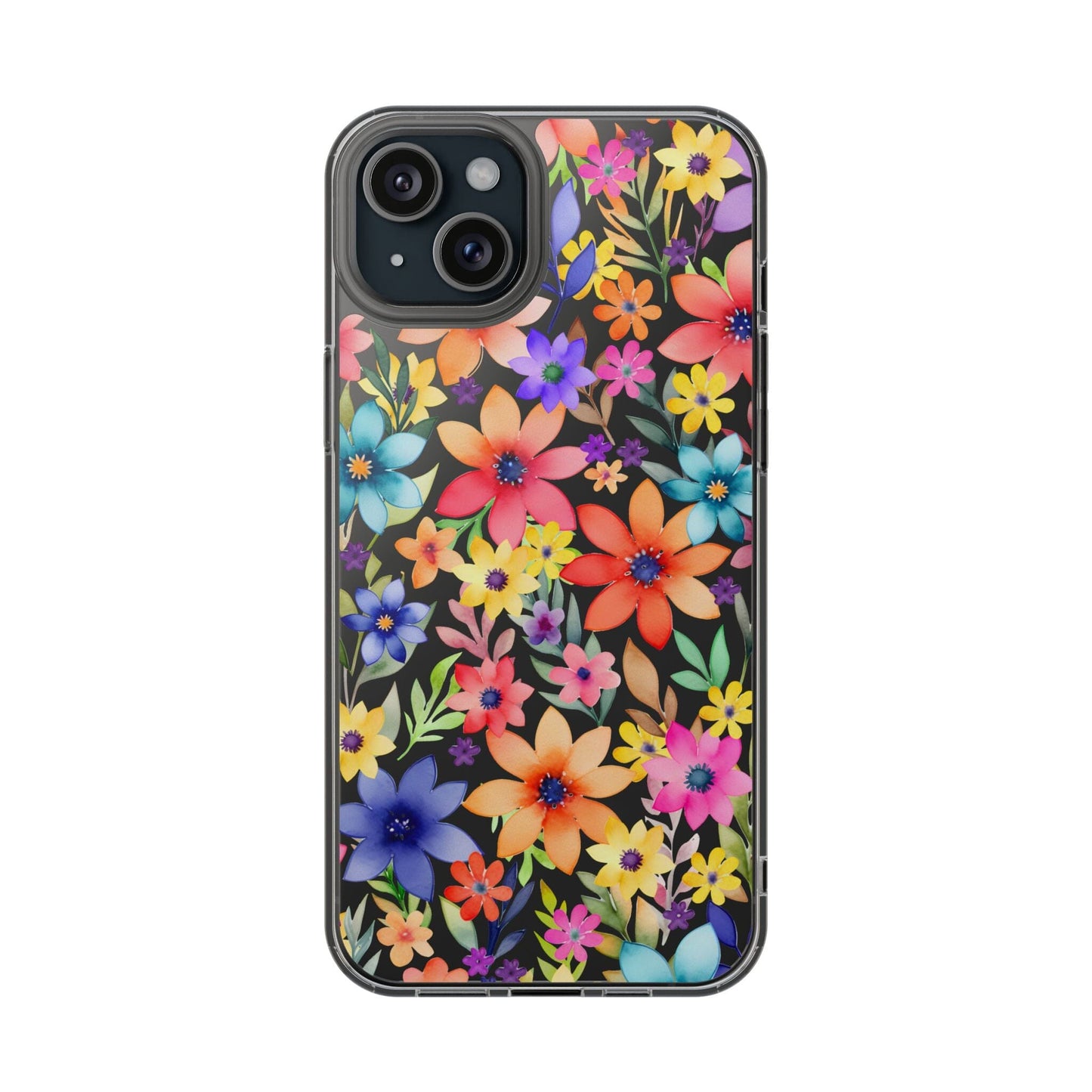 iPhone 16 Pro Case, Clear Phone Case, Flower Phone Case s24 Ultra Case, Cute Phonecase, Coquette Phone Case Phone Case Printify iPhone 15 Plus Without gift packaging