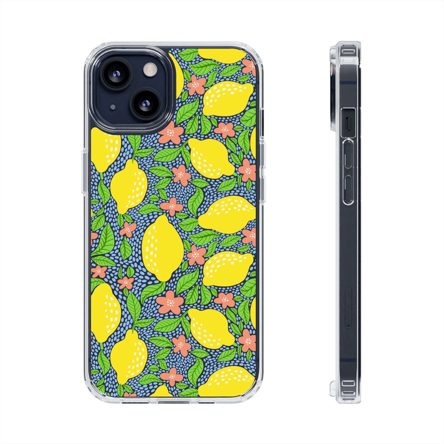 Clear iPhone 16 Pro Phone Case, Lemon Citron Coquette Phonecase • Designed to fit Most iPhone and Samsung Models Phone Case Printify iPhone 13 Without gift packaging