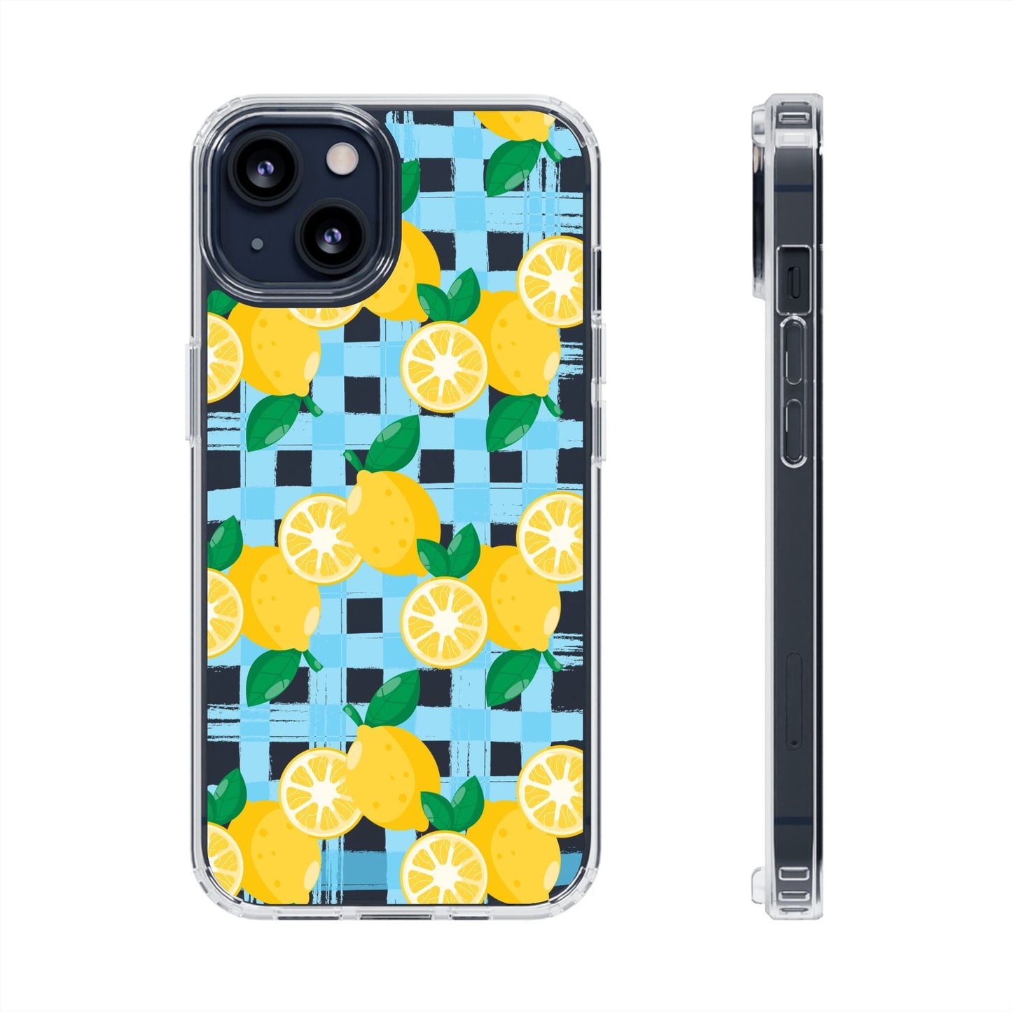 Lemon Fruit Clear Phone Case, Summer Phone Cases Compatible with most iPhone and Samsung Galaxy Models Phone Case Printify