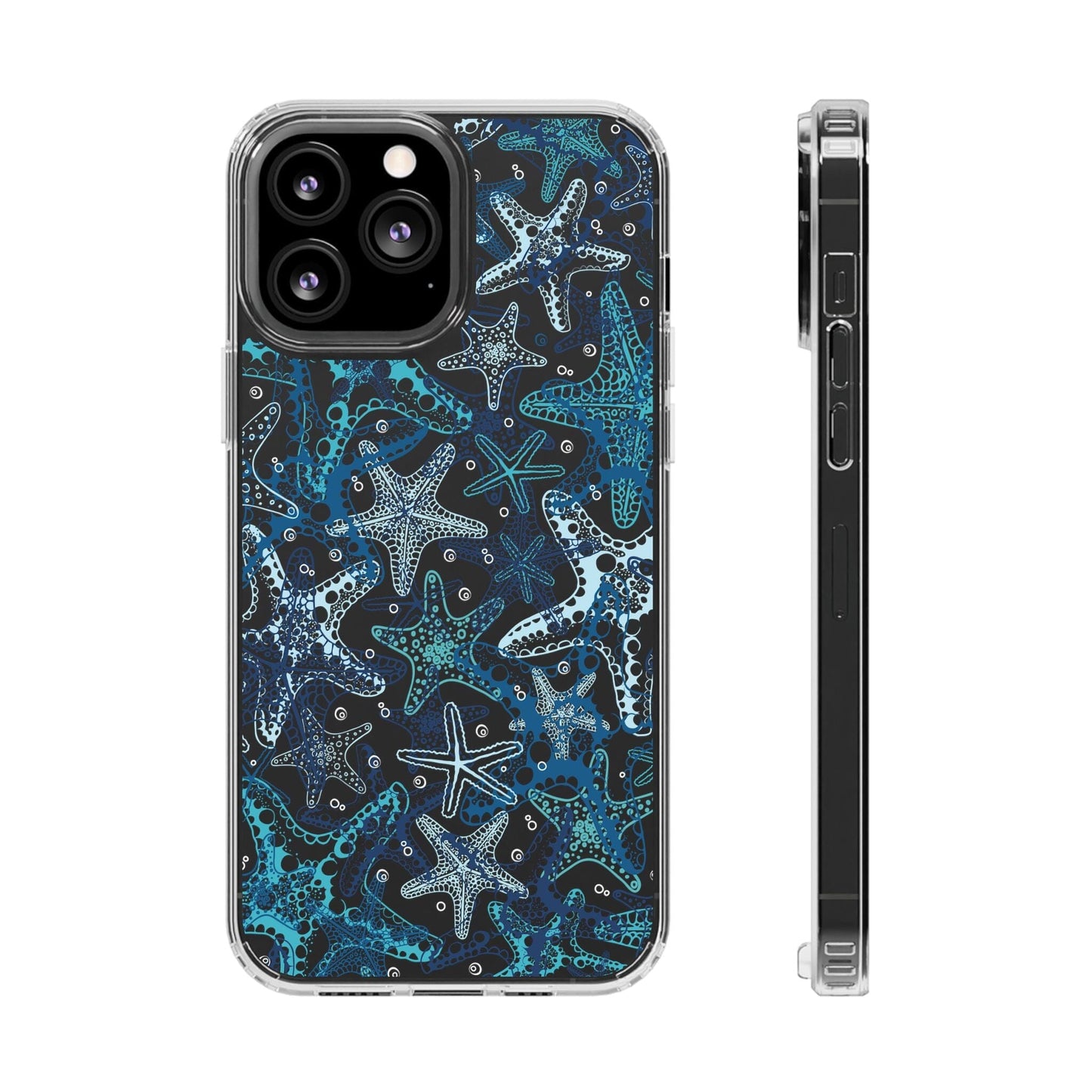 Starfish Clear Phone Cases, Summer Ocean Inspired Phone Cases Compatible with most iPhone and Samsung Models Phone Case Printify iPhone 13 Pro Max