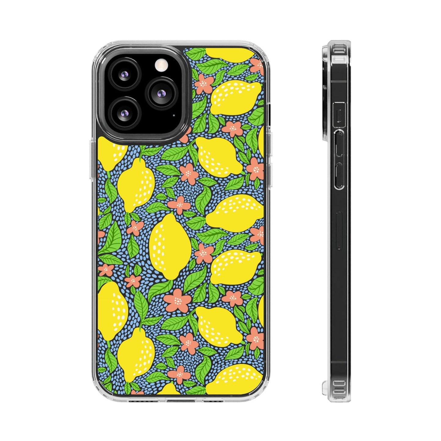 Clear iPhone 16 Pro Phone Case, Lemon Citron Coquette Phonecase • Designed to fit Most iPhone and Samsung Models Phone Case Printify iPhone 13 Pro Max Without gift packaging