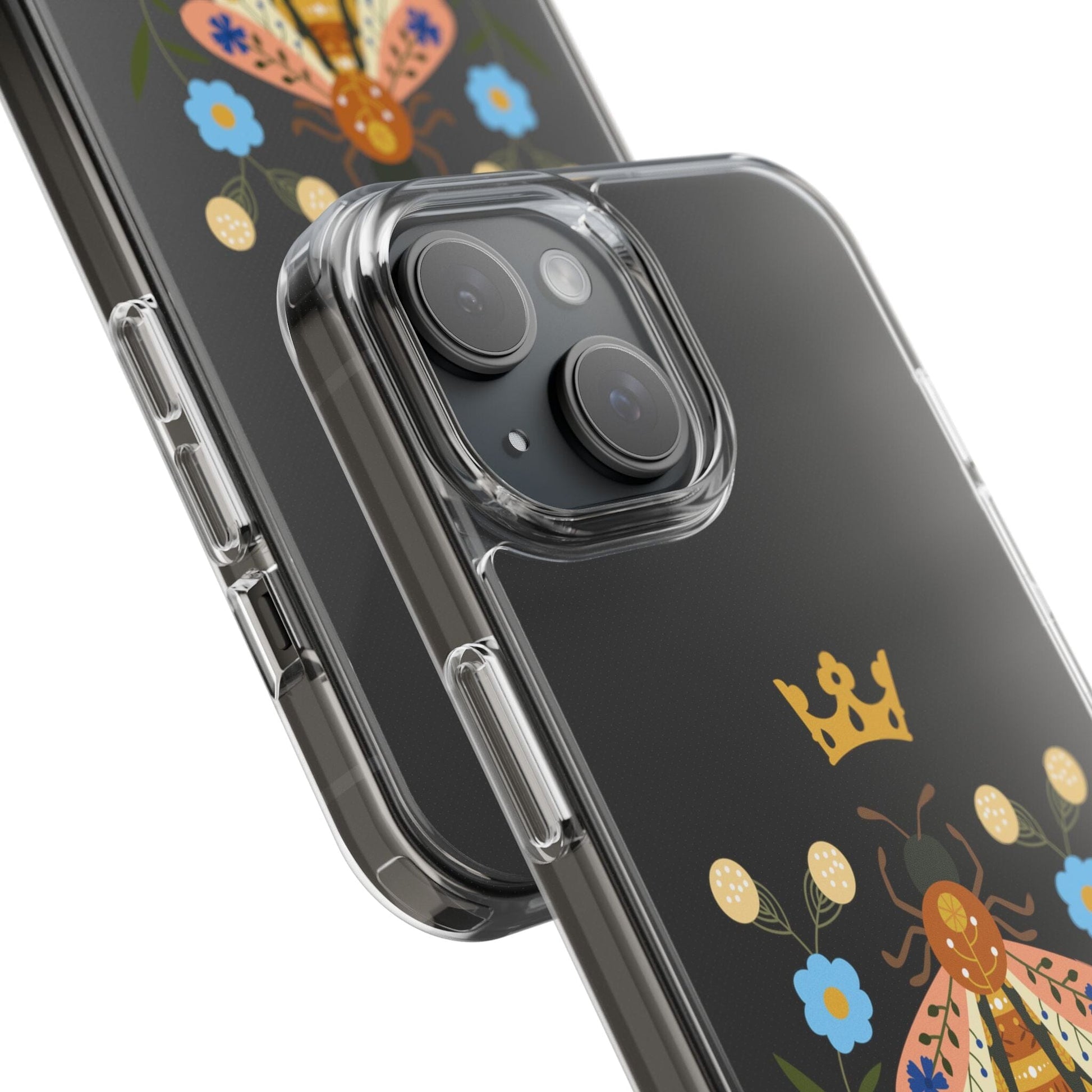 Clear Queen Been Phone Case • Designed to Fit Most iPhone and Samsung Models Phone Case Printify
