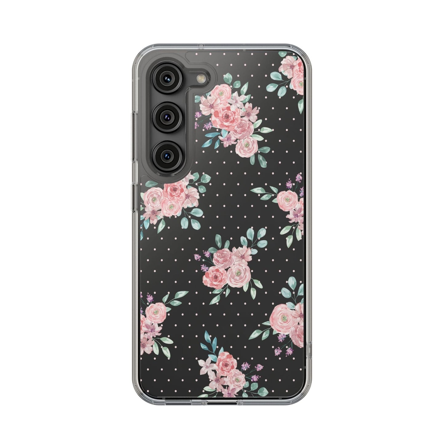 Grandma Core Aesthetic Clear Floral Phone Case • Designed to fit most iPhone and Samsung Phones Phone Case Printify Samsung Galaxy S23 Without gift packaging