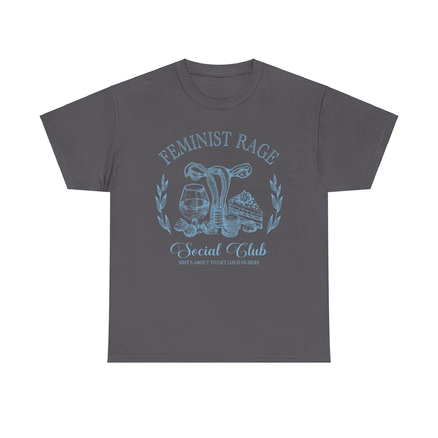 Feminist Rage Shirt ~ Equal Rights Social Club Shirts T-Shirt Printify Charcoal S