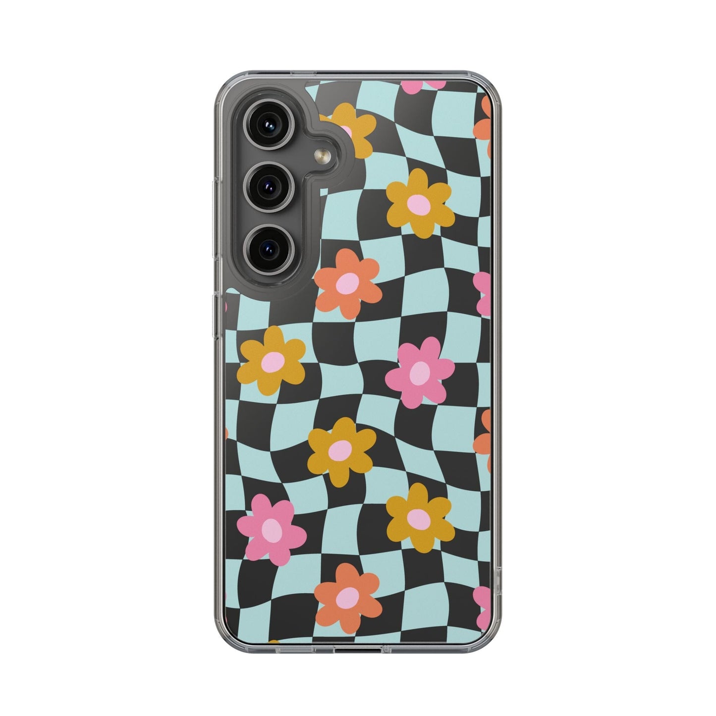 Cute Coconut Girl iPhone Cases • Colorful Floral Clear Phone Case Designed to fit Most iPhone and Samsung Models Phone Case Printify Samsung Galaxy S24 Without gift packaging