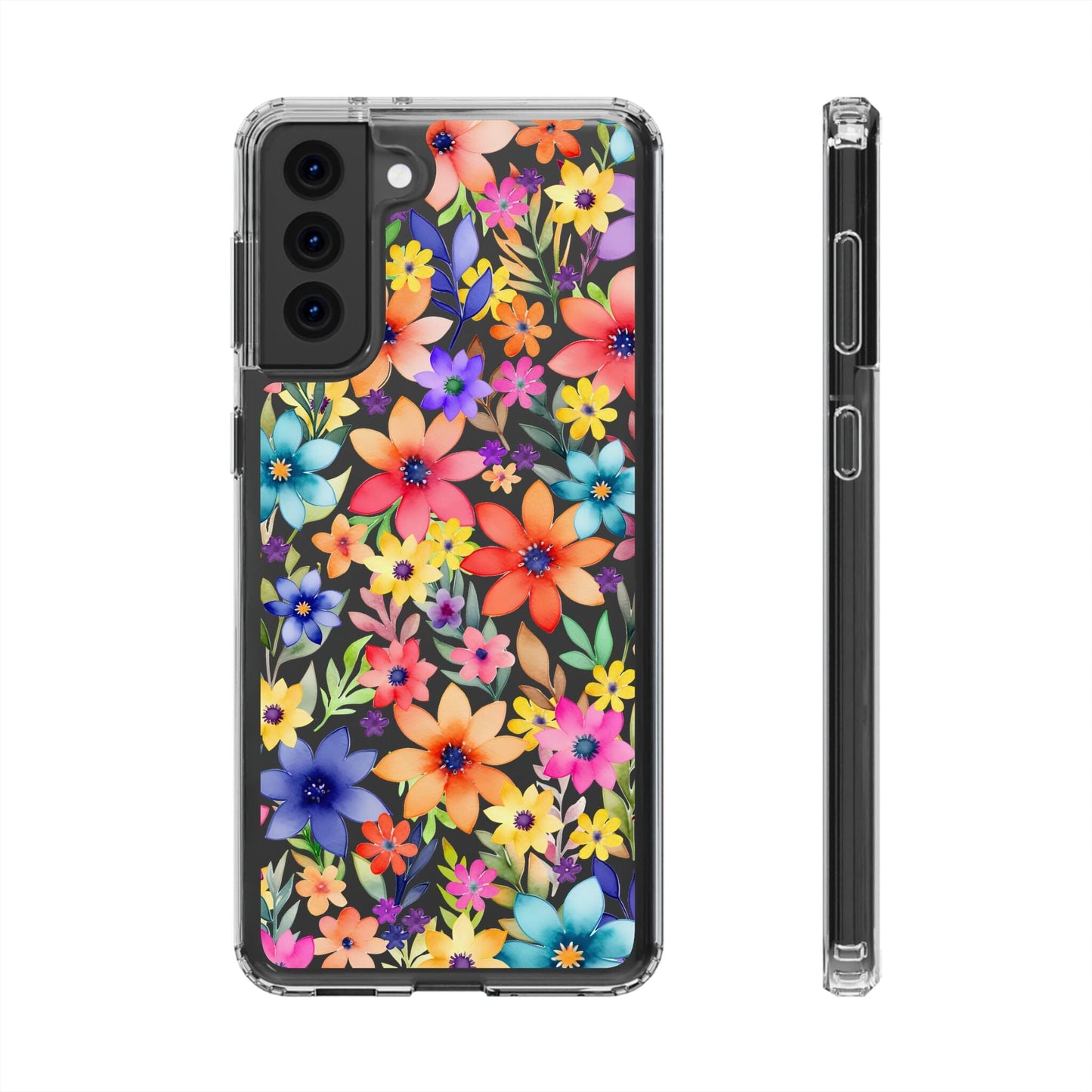 iPhone 16 Pro Case, Clear Phone Case, Flower Phone Case s24 Ultra Case, Cute Phonecase, Coquette Phone Case Phone Case Printify Samsung Galaxy S21 Plus Without gift packaging