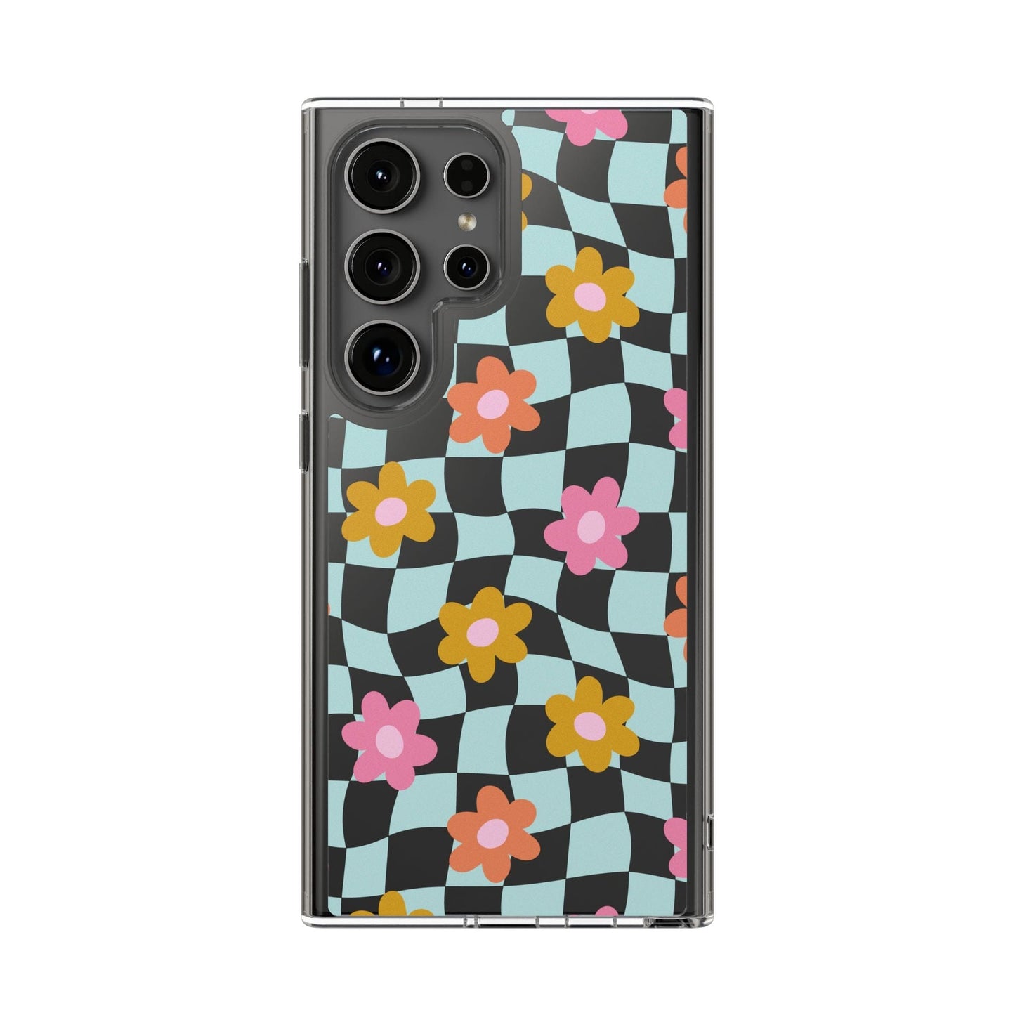 Cute Coconut Girl iPhone Cases • Colorful Floral Clear Phone Case Designed to fit Most iPhone and Samsung Models Phone Case Printify Samsung Galaxy S24 Ultra Without gift packaging