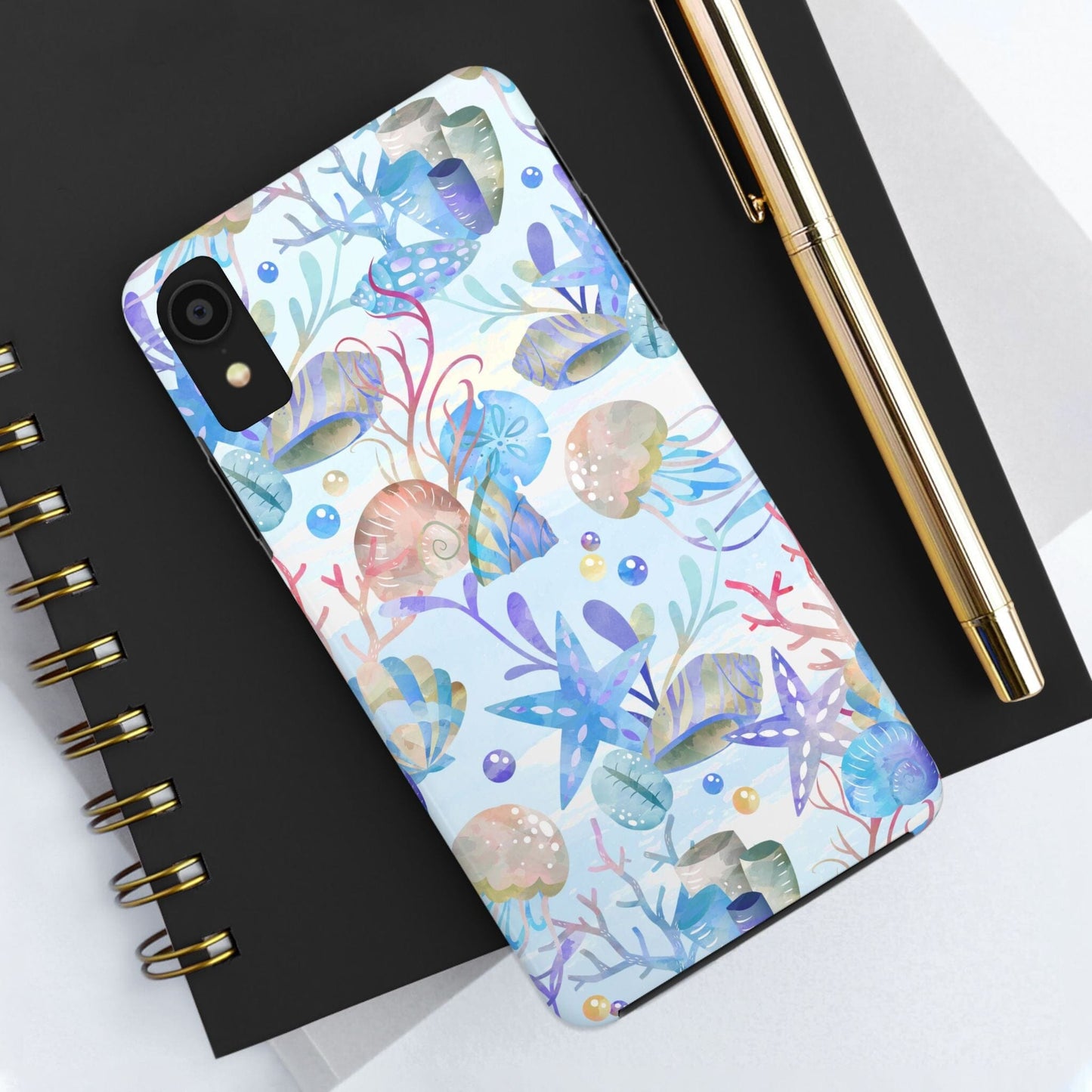 Vintage Seashell Phone Case • Beachy Summer Vibes Phone Case, Ocean Inspired Style fits most iPhone and Samsung Phones Phone Case Printify