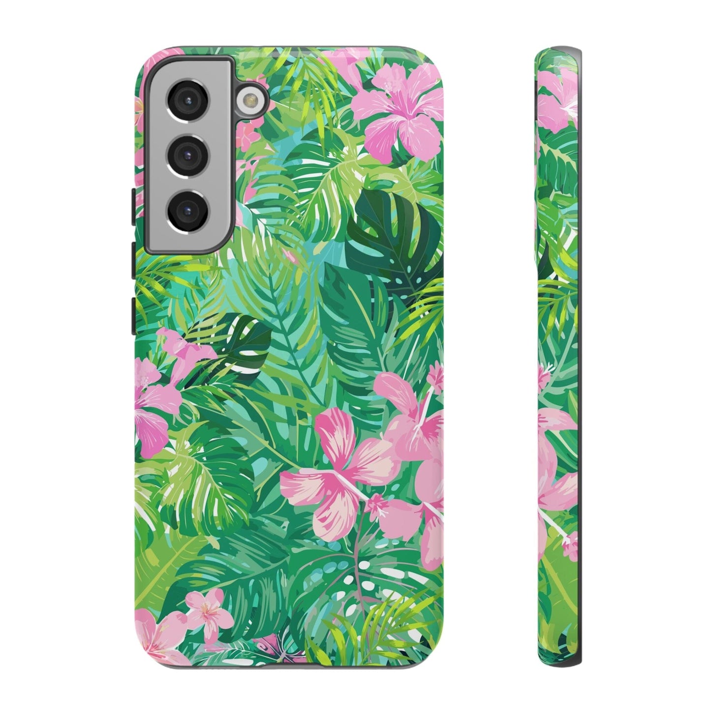 Tropical Pink Phone Case • Designed to Fit Most iPhone, Samsung and Google Models Phone Case Printify Samsung Galaxy S22 Plus Glossy