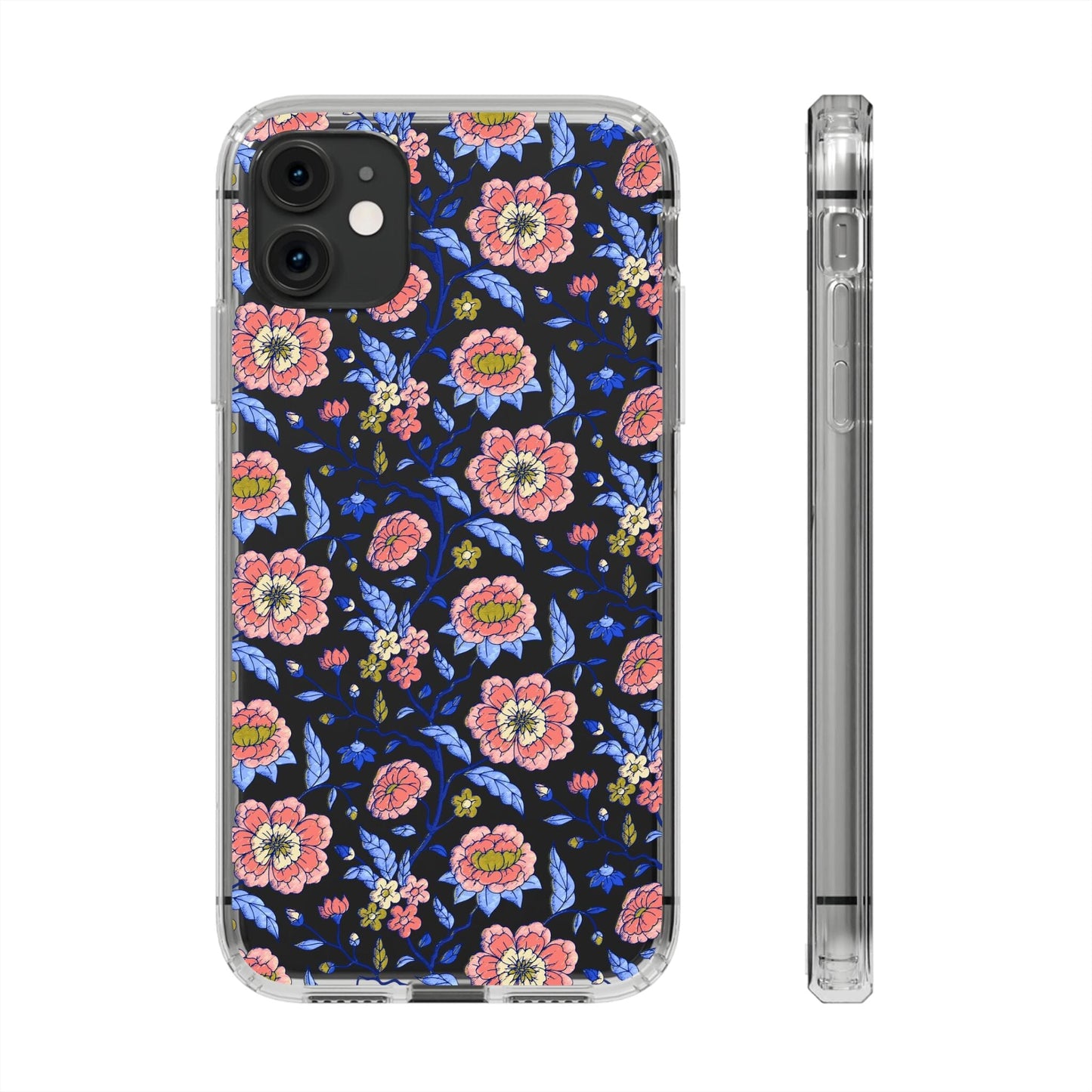 Clear Phone Case, iPhone 16 Pro Max Case, Chinoiserie Toile – Compatible with Most iPhone and Samsung Models Phone Case Printify iPhone 11 Without gift packaging