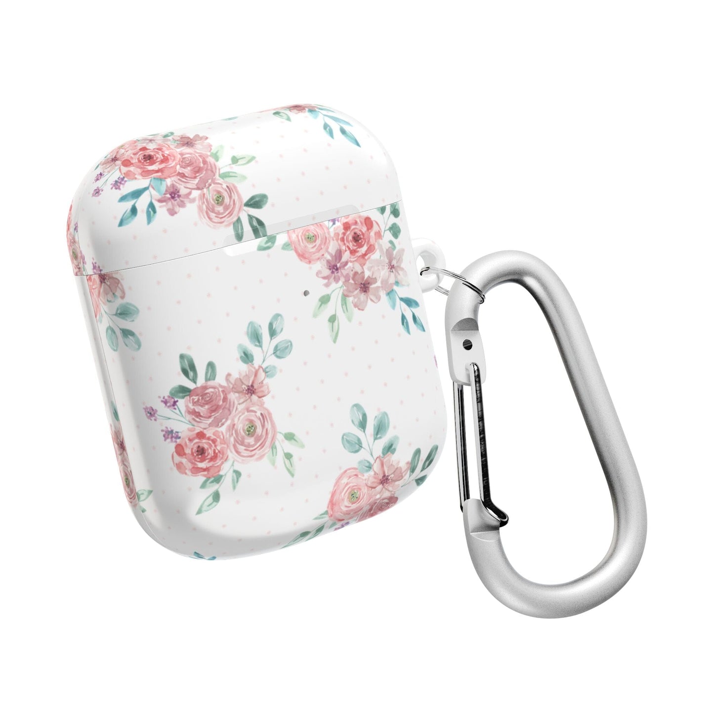 Coquette AirPods Case Cover, Grandmacore Floral Ear Bud Case • Cute Phone Accessories Accessories Printify AirPods Gen 1 White Glossy