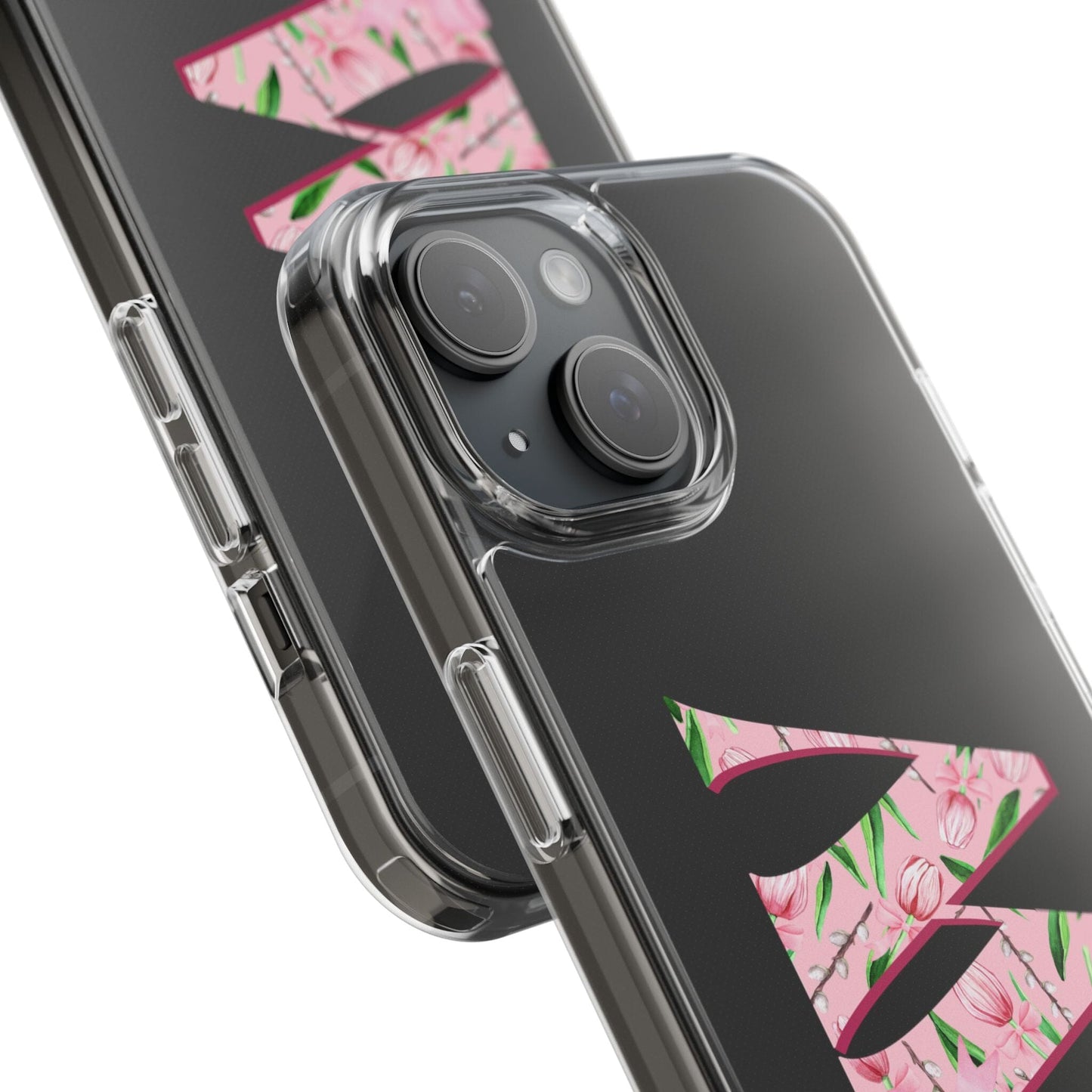 Initials iPhone 16 Pro Case, Clear Phone Cases • Designed to fit Most iPhone and Samsung Phones Phone Case Printify