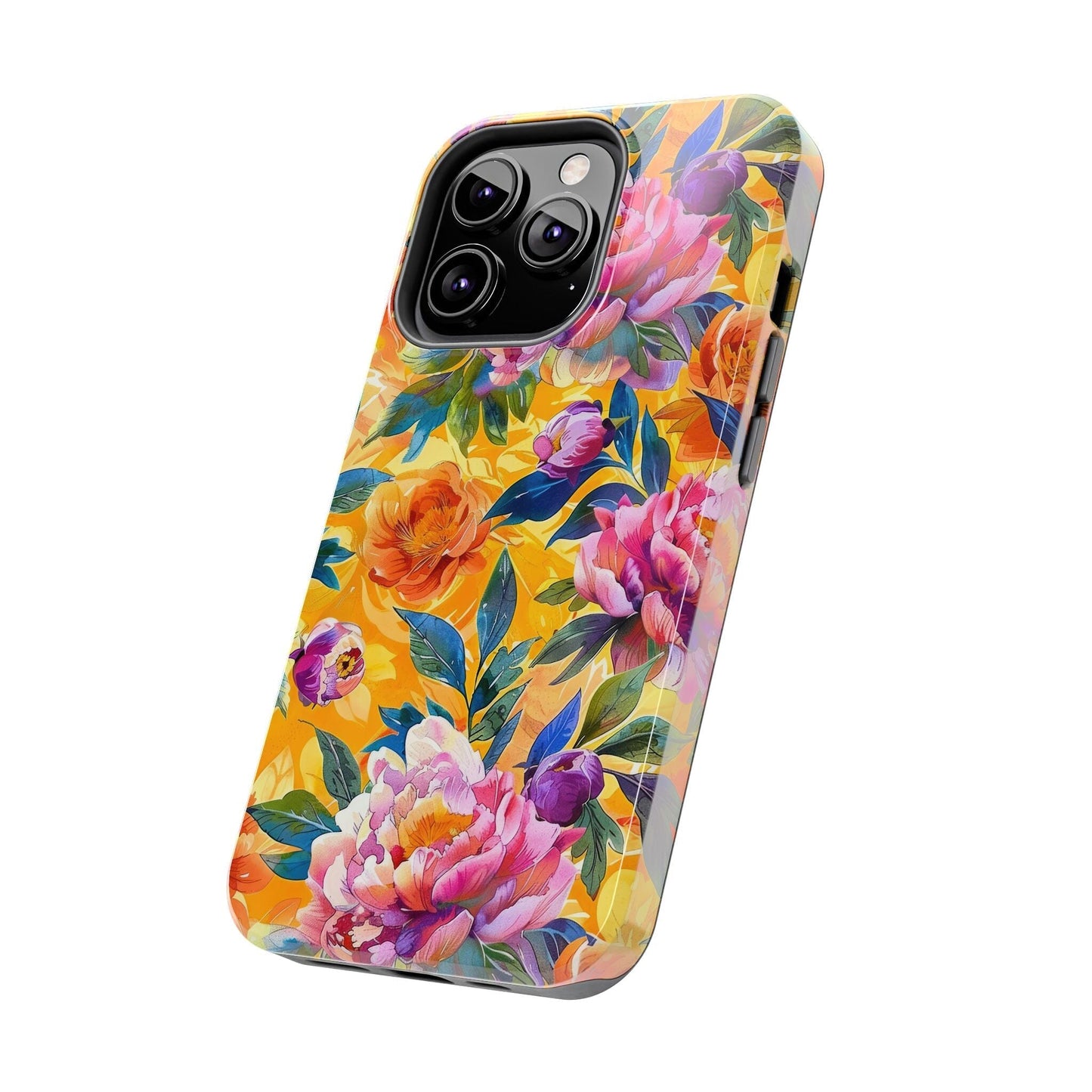 Spring Flowers Tough Phone Case - Designed to fit Most iPhone and Samsung Models Phone Case Printify iPhone 13 Pro
