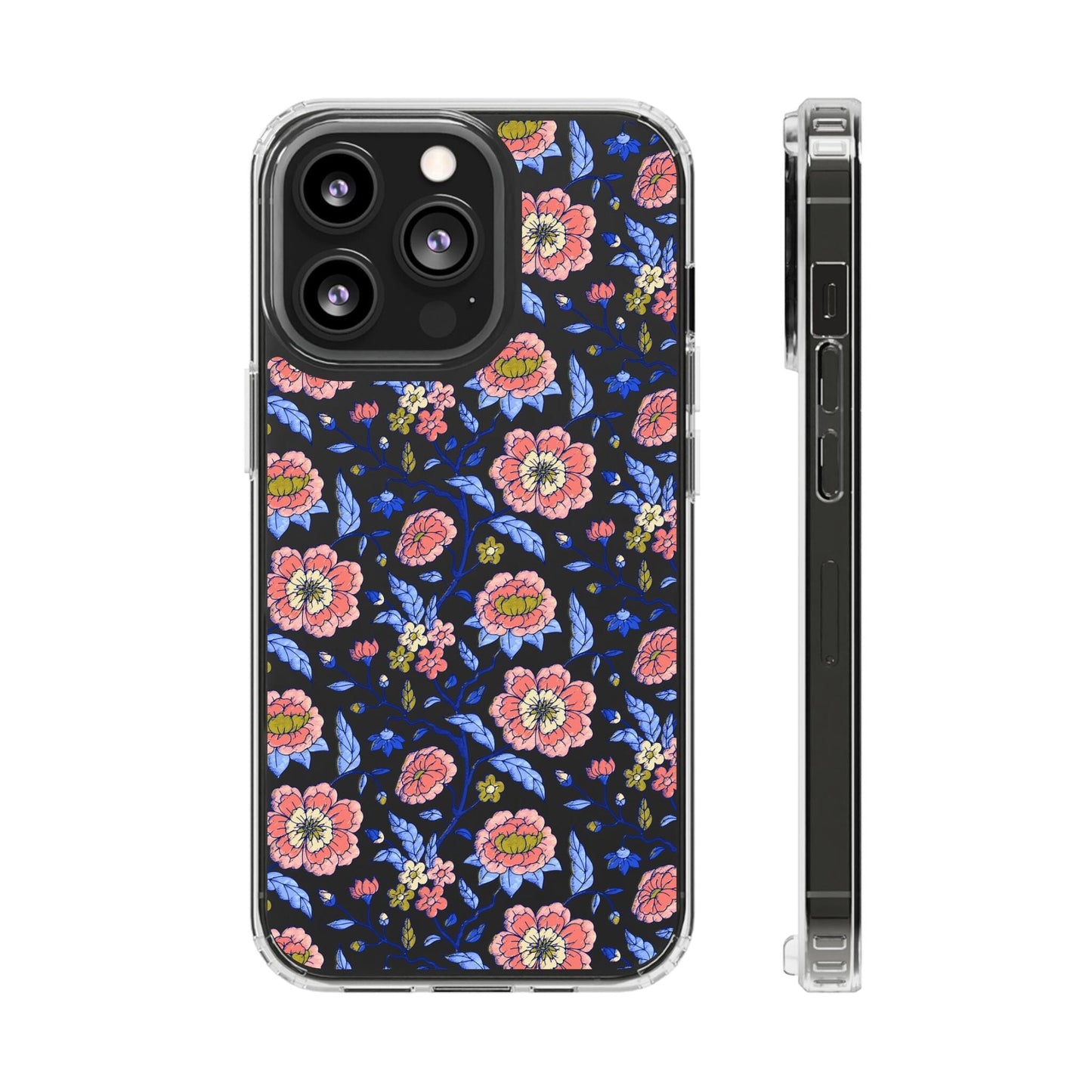 Clear Phone Case, iPhone 16 Pro Max Case, Chinoiserie Toile – Compatible with Most iPhone and Samsung Models Phone Case Printify iPhone 13 Pro Without gift packaging
