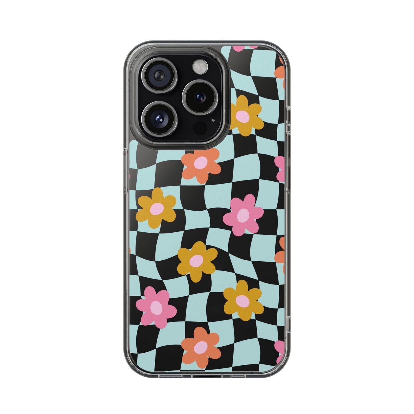 Cute Coconut Girl iPhone Cases • Colorful Floral Clear Phone Case Designed to fit Most iPhone and Samsung Models Phone Case Printify iPhone 15 Pro Without gift packaging