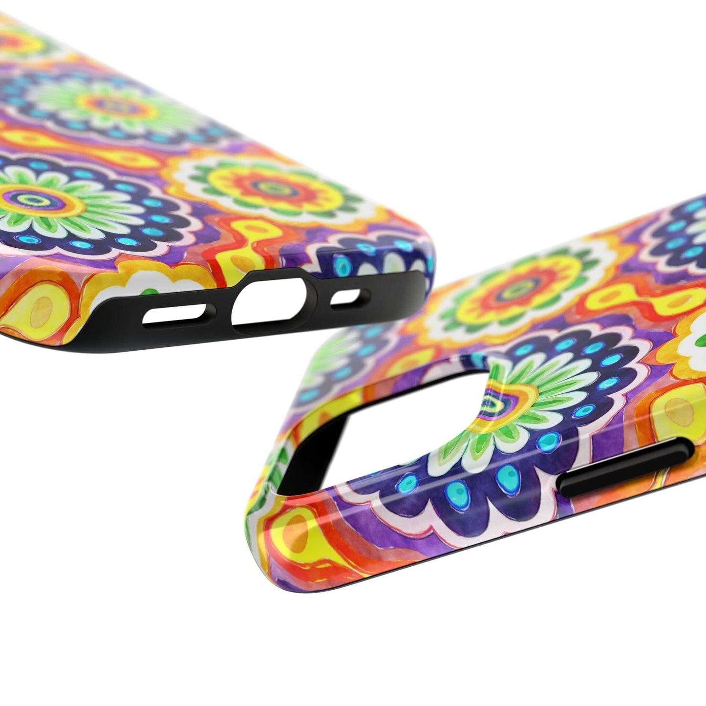 Rainbow Mandala Phone Case • Designed to Fit Most iPhone and Samsung Models Phone Case Printify