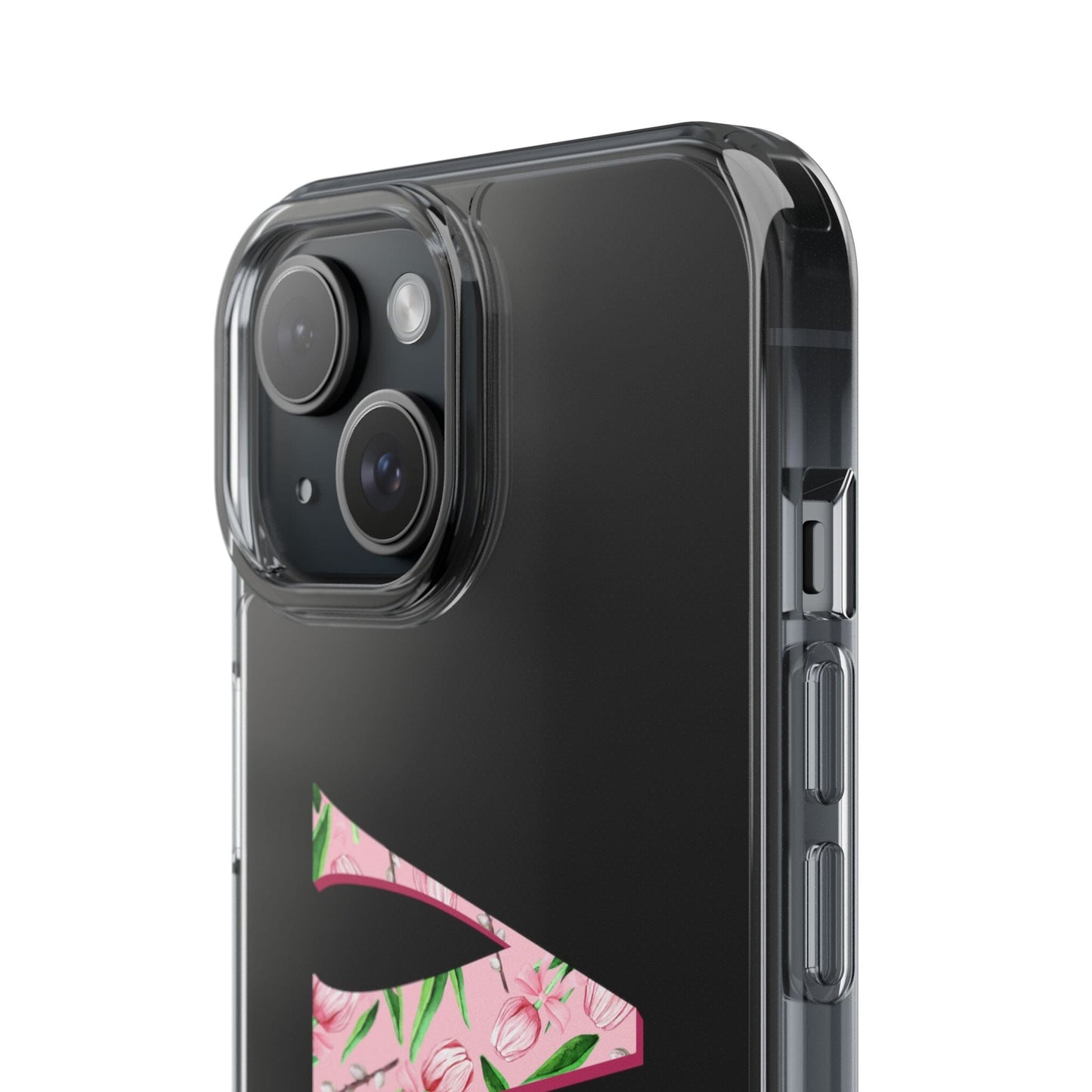 Initials iPhone 16 Pro Case, Clear Phone Cases • Designed to fit Most iPhone and Samsung Phones Phone Case Printify