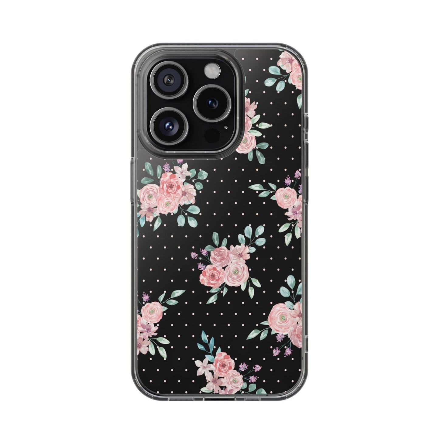 Grandma Core Aesthetic Clear Floral Phone Case • Designed to fit most iPhone and Samsung Phones Phone Case Printify iPhone 15 Pro Without gift packaging